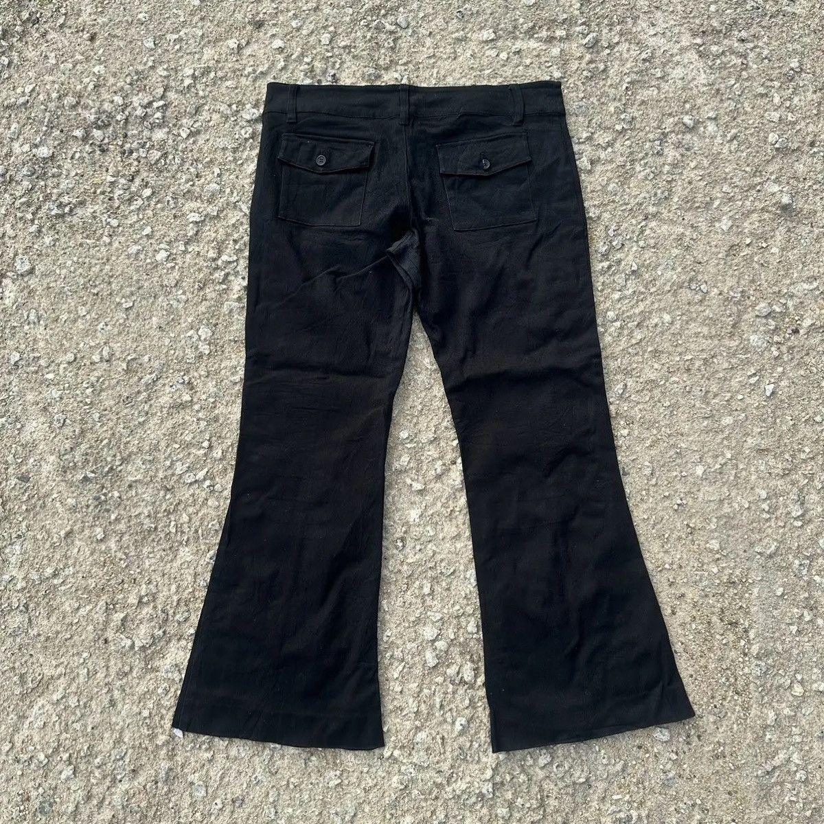 Japanese Brand PLANT BLEND Wide Legs Trousers Flare/Bootcut Blank Pants Size 33" - 9 Thumbnail