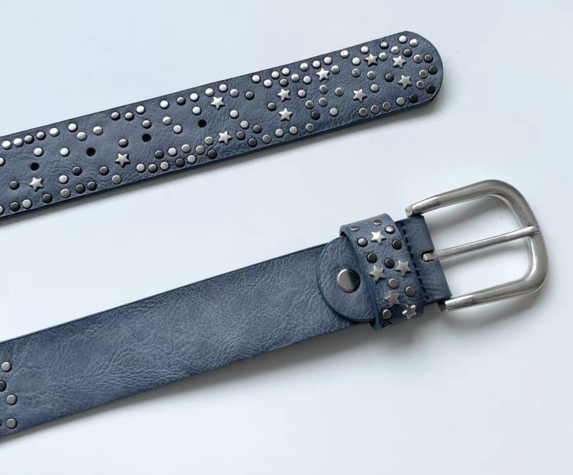 Japanese Brand × Vintage Y2K punk rock multi star rivet stud belt Size ONE SIZE - 6 Thumbnail