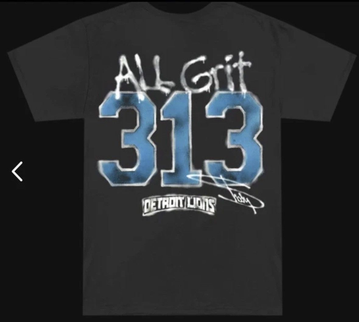Eminem Eminem x Detroit Lions Capsule All Grit 313 Black T-Shirt M Size US M / EU 48-50 / 2 - 19 Thumbnail
