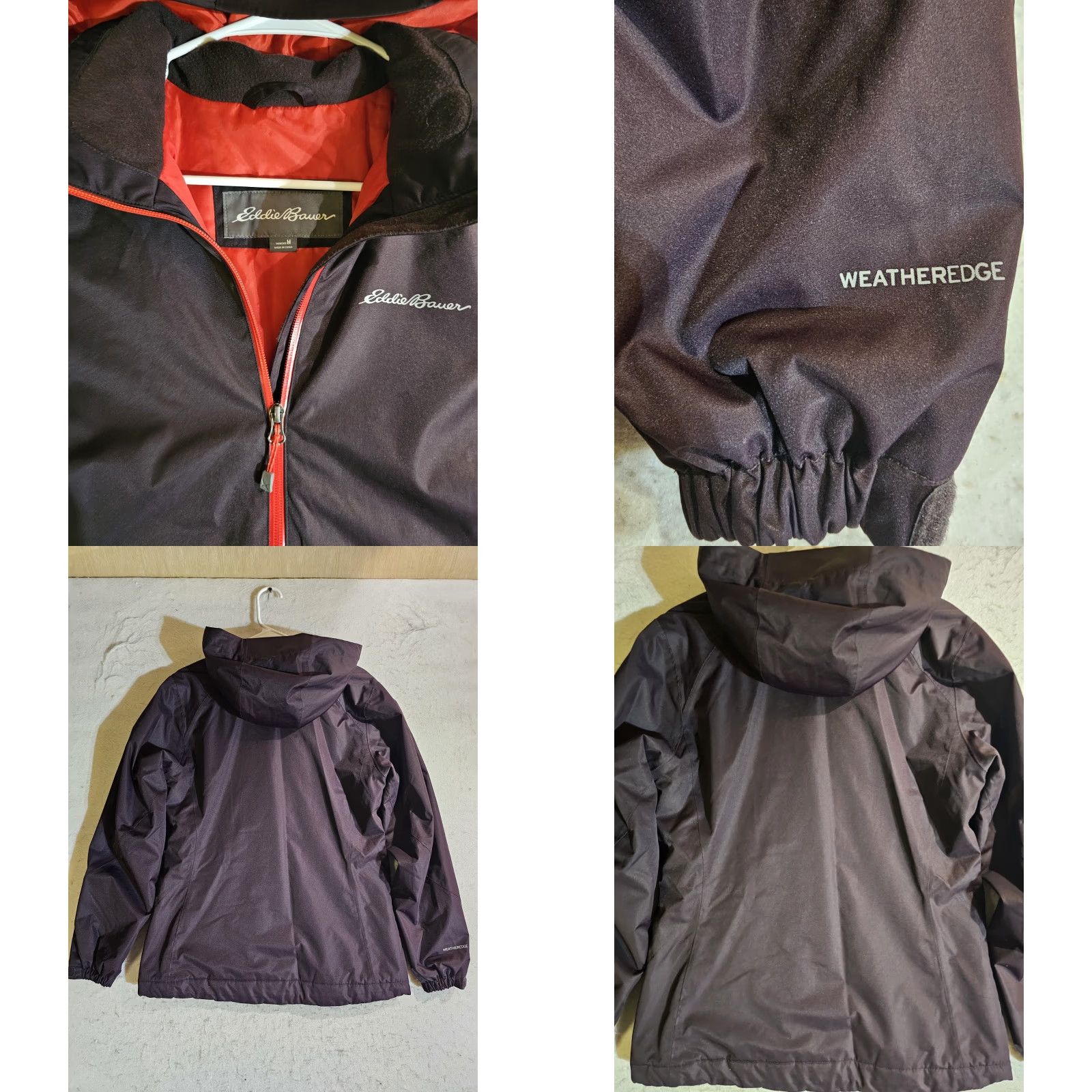 Eddie Bauer Eddie Bauer Signature WeatherEdge Full-Zip Hooded Jacket Womens Med Purple Jacket Female M Purple WeatherEdge Hoodie Zip Full-Zip Casual Outdoor Size M / US 6-8 / IT 42-44 - 8 Thumbnail