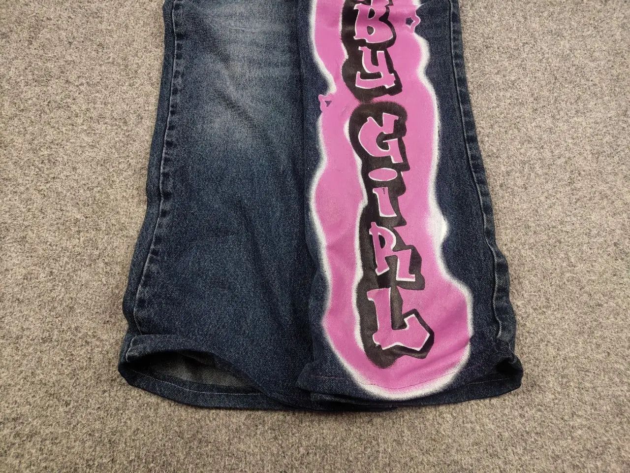 Jaded London VTG Y2K Hysteric Glamour Style Baggy Flared Jeans low rise Size US 34 / EU 50 - 3 Thumbnail