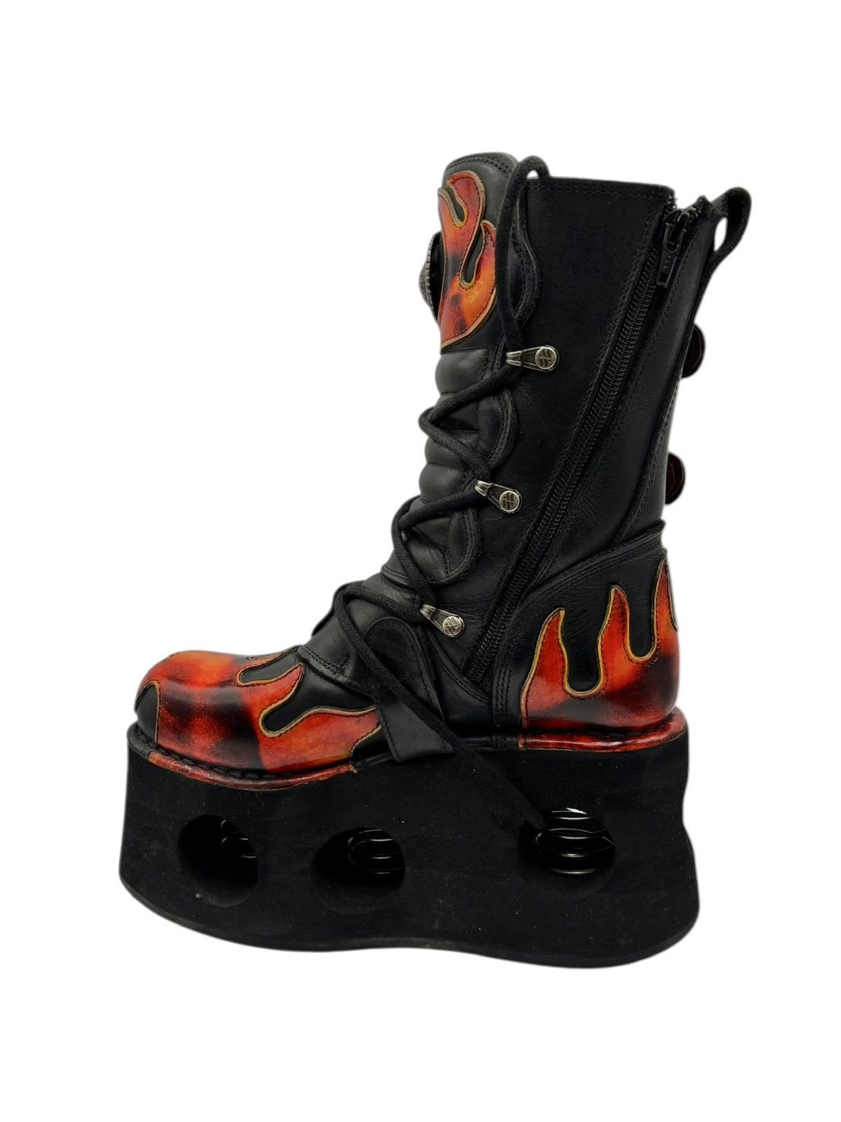 New Rock Vintage New Rock flame neptuno platform boots Size 38 Size US 8 / IT 38 - 5 Thumbnail