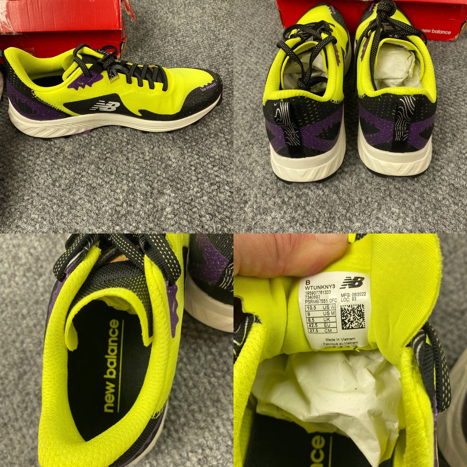 New Balance New Balance FuelCell Summit Unknown V3 Trail Running Sneakers Womens 10.5 Yellow Athletic Size US 8.5 / IT 38.5 - 8 Thumbnail