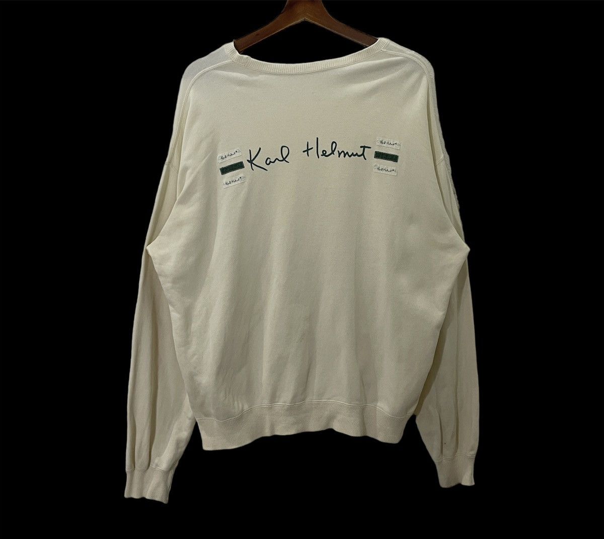 Japanese Brand × Karl Helmut Vintage Karl Helmut Big Logo Sweatshirt Size US L / EU 52-54 / 3 - 6 Thumbnail