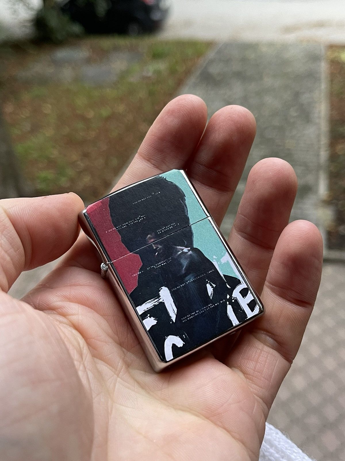 Vintage 🥊Fight Club Bradley Pitt vintage lighter, WORK Size ONE SIZE - 4 Thumbnail