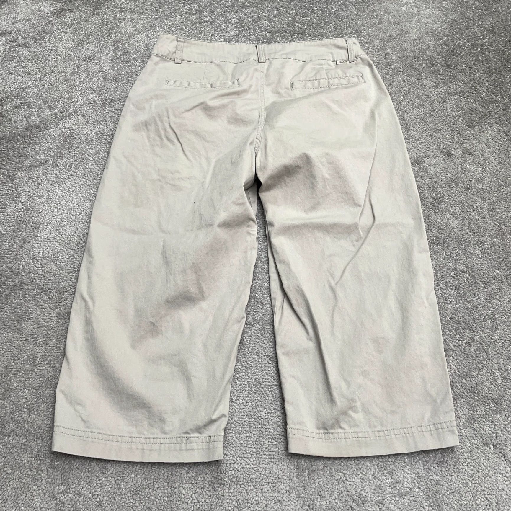 Vintage Woolrich Pants Womens 4 Capri Brown 31x18 Mid Rise Straight Leg Casual Outdoor Cotton Blend Canvas Size 27" / US 4 / IT 40 - 2 Thumbnail