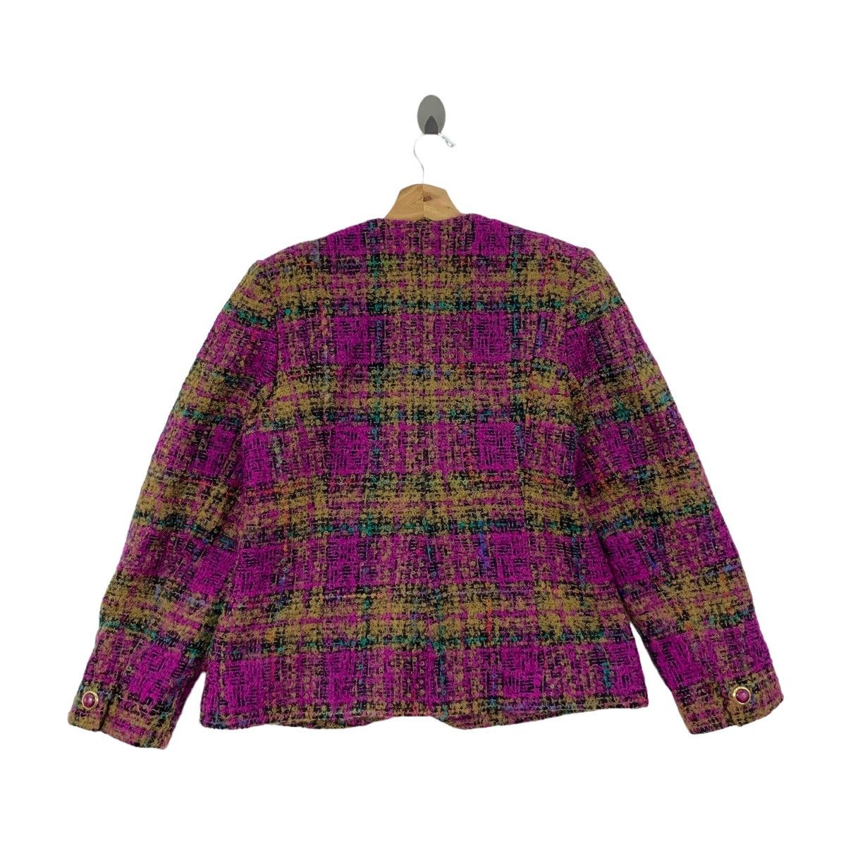 Japanese Brand TAKEO NISHIDA Japanese Brand Checkered Wool Blazer Coat Size S / US 4 / IT 40 - 2 Thumbnail