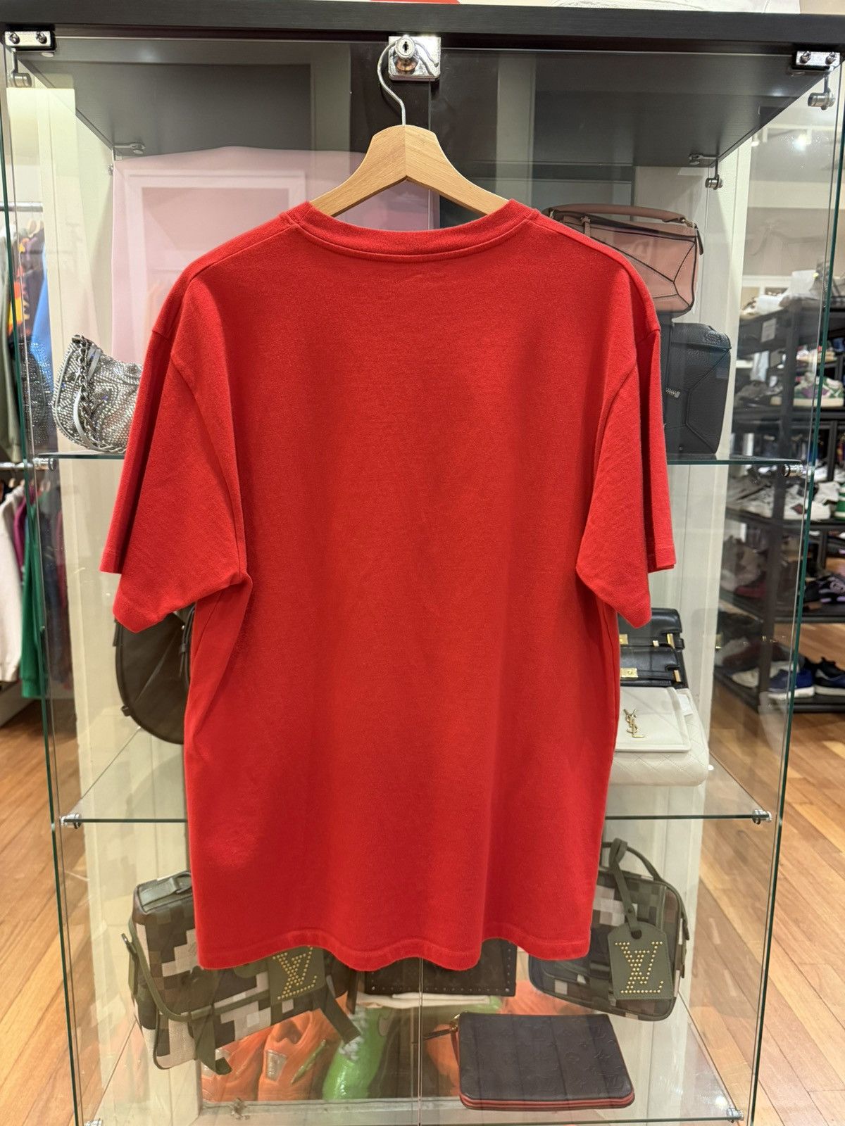 Gucci Gucci Band Flag Tee - Red Size US L / EU 52-54 / 3 - 2 Thumbnail