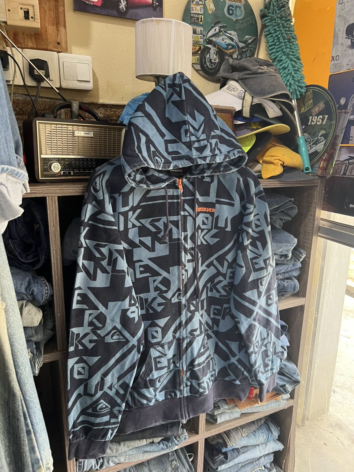 Quiksilver 🔥Quiksilver Fullprinted Zipper Hoodie Size US M / EU 48-50 / 2 - 8 Thumbnail