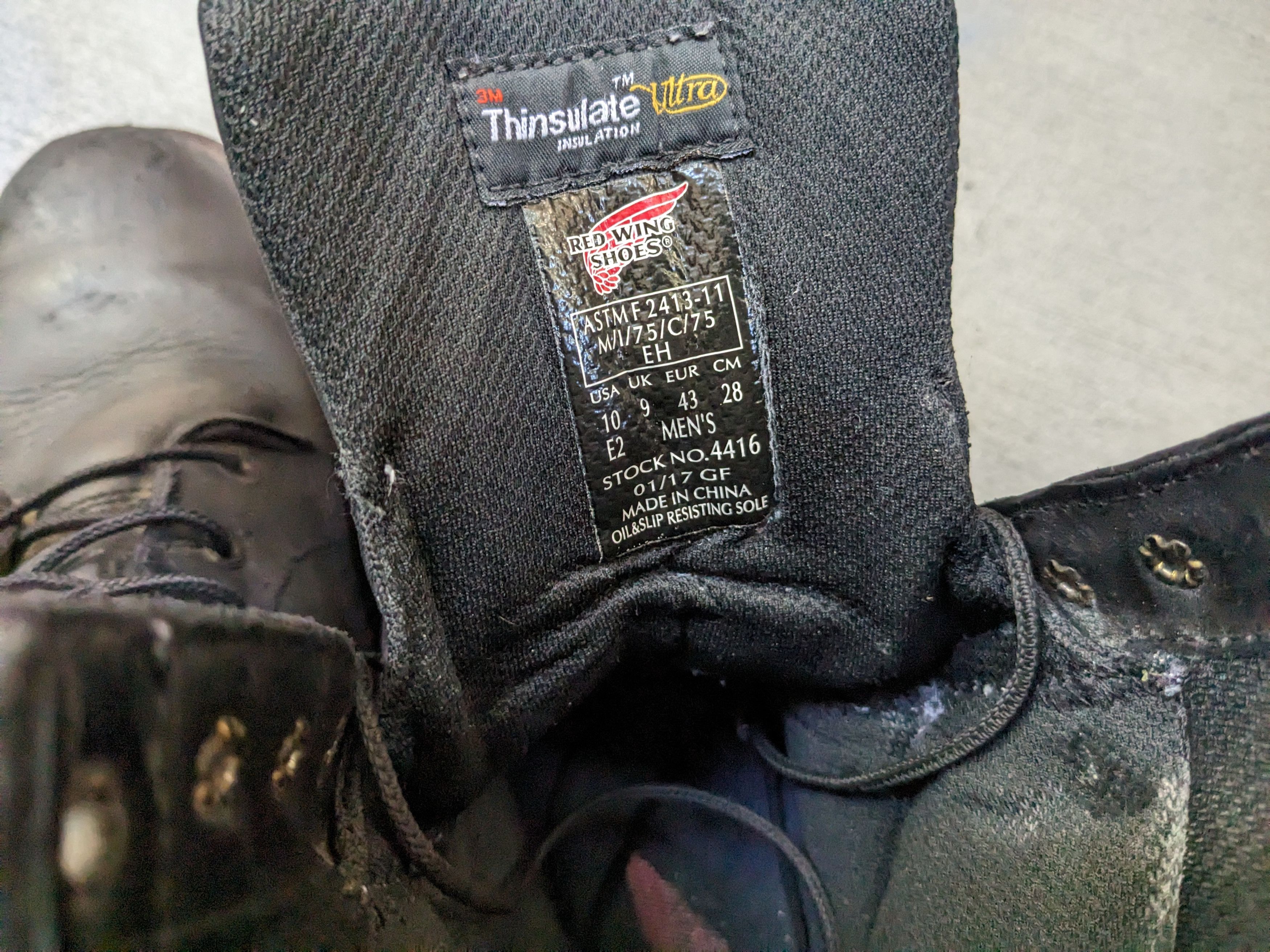 Red Wing Red Wing Boots Black 10 EE Wide Steel Toe Leather Logger Size US 10 / EU 43 - 8 Thumbnail