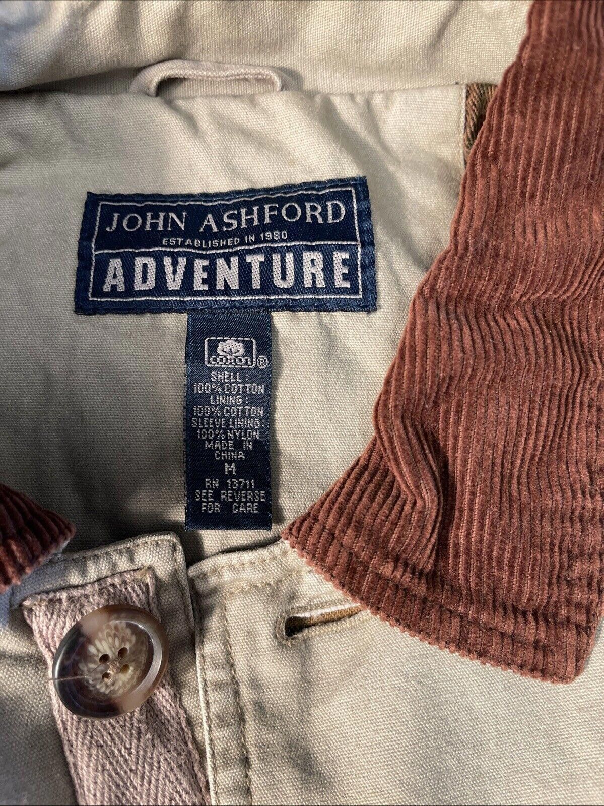 John Ashford Vintage John Ashford Mens Adventure M Beige Cotton Jacket Size US M / EU 48-50 / 2 - 2 Thumbnail