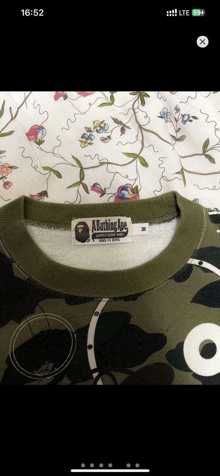 Bape × Futura RARE‼️ Bape x Futura Graffiti Green Camo Crewneck Sweatshirt Size US M / EU 48-50 / 2 - 5 Thumbnail