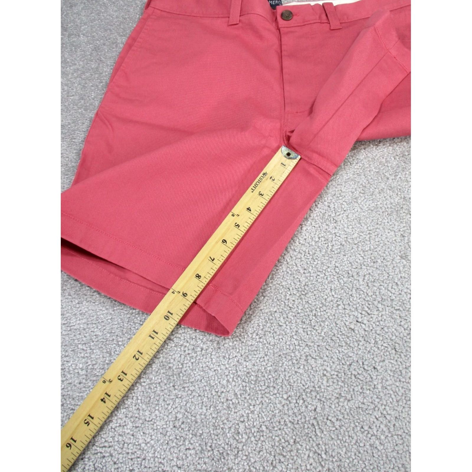 J.Crew J. Crew Mercantile Flex Shorts Mens 33 Red Chino 9" NEW Shirt Shorts Mens 33 Red Chinos 9" NEW Size US 33 - 3 Thumbnail