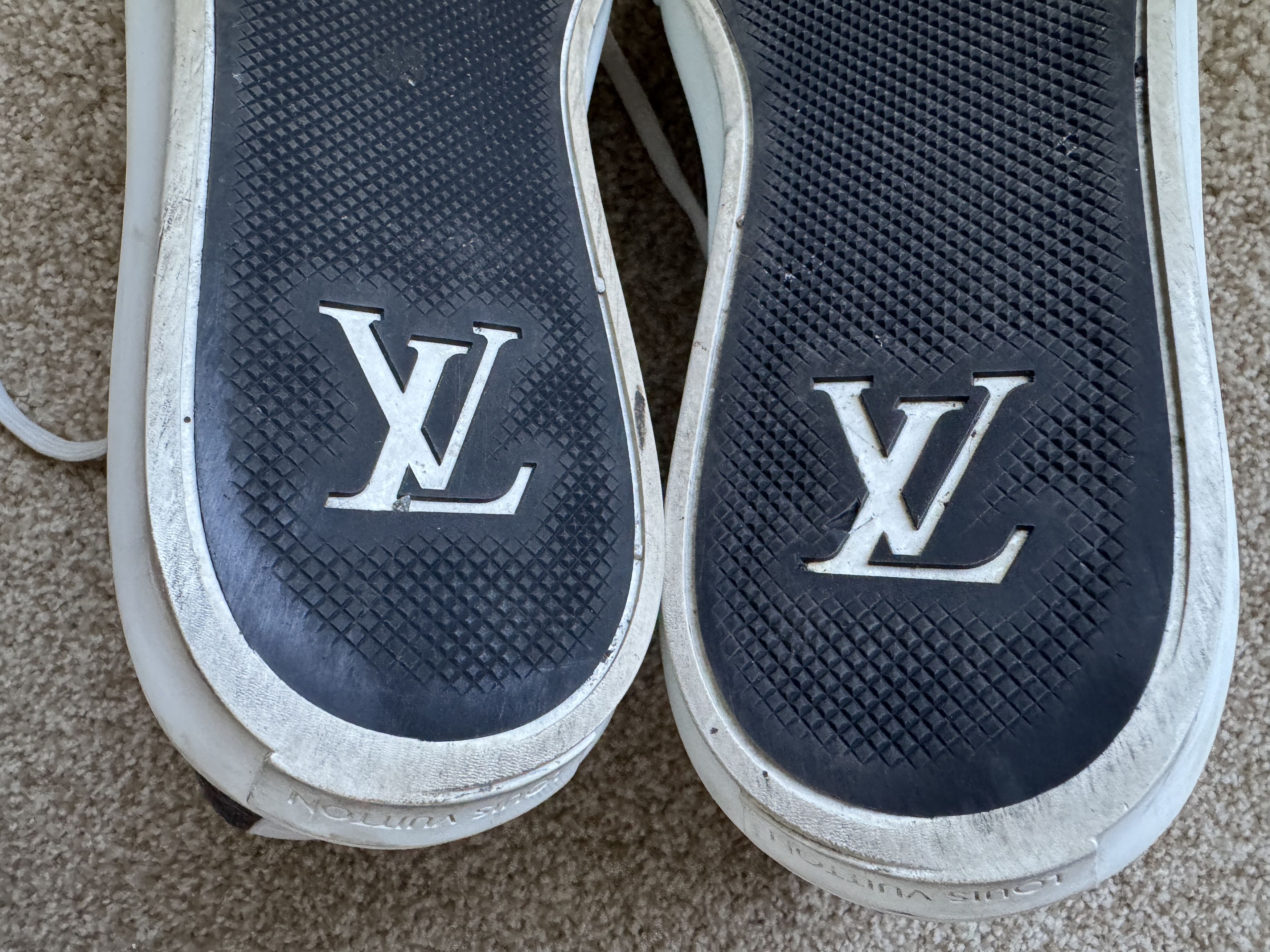 Louis Vuitton RARE Louis Vuitton Denim/Silver Skate Shoe Size 45 Size US 12 / EU 45 - 9 Thumbnail