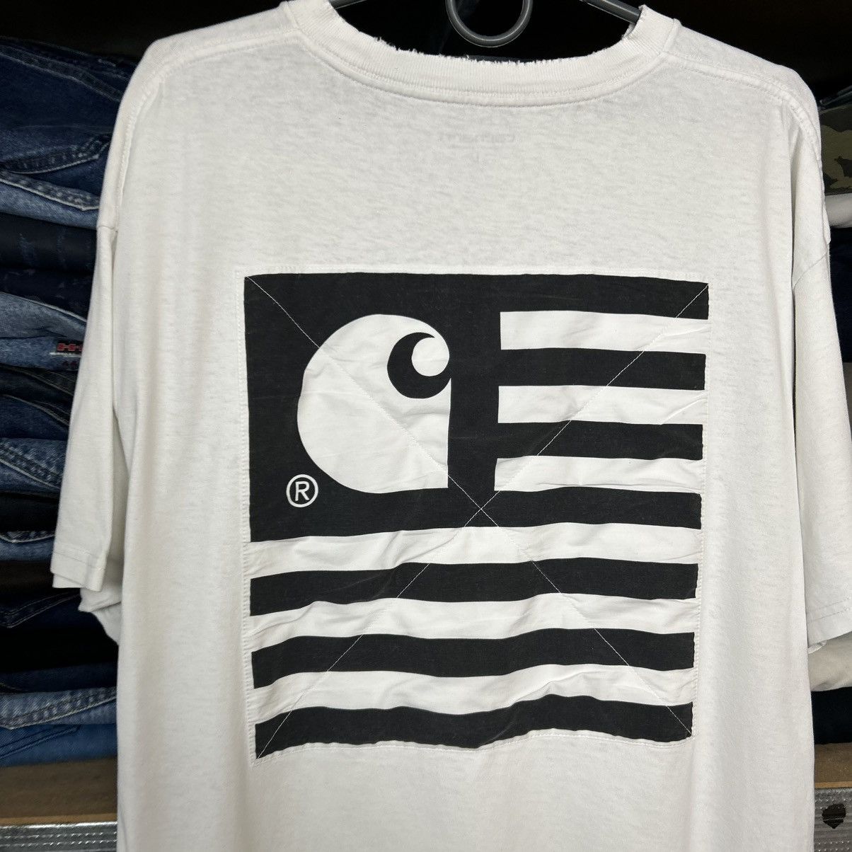 Carhartt Mens Carhartt Wip Big logo Distressed style y2k tee Size US L / EU 52-54 / 3 - 2 Thumbnail