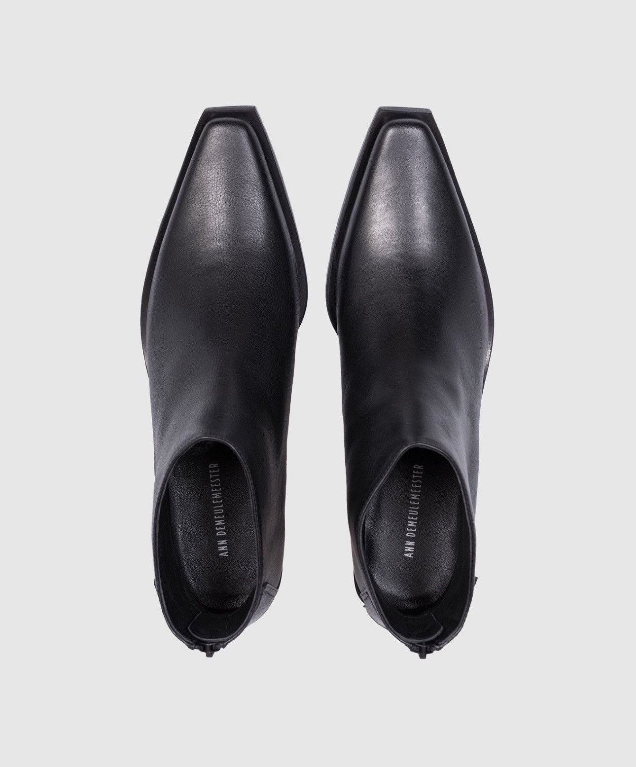 Ann Demeulemeester Last Ann Demeulemeester Kay Pointy Black Leather Cowboy Boot Size US 7.5 / IT 37.5 - 4 Thumbnail