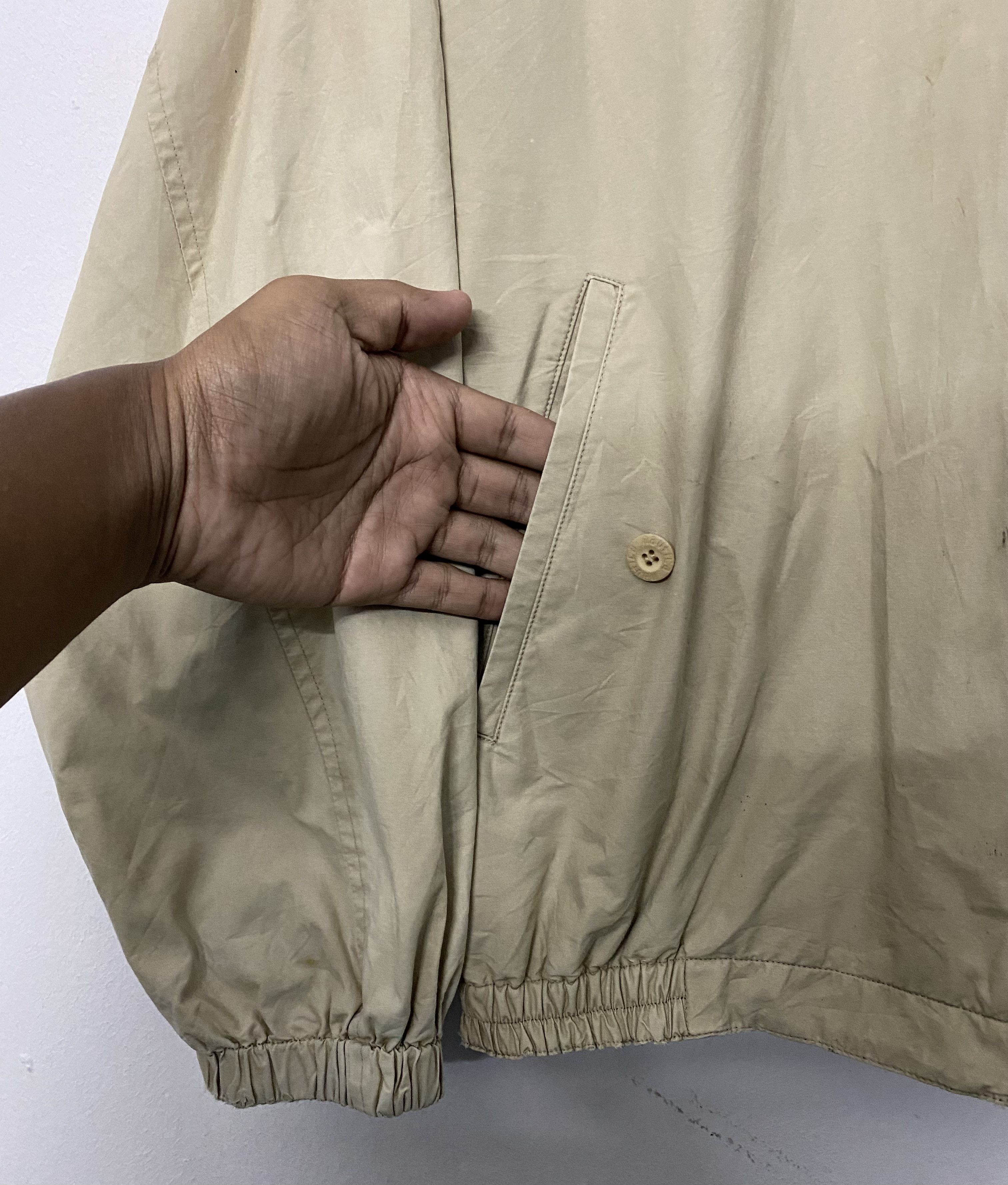 Nautica Vtg Nautica Reversible Sailing Jacket Tan/Striped Size Large Size US L / EU 52-54 / 3 - 6 Thumbnail