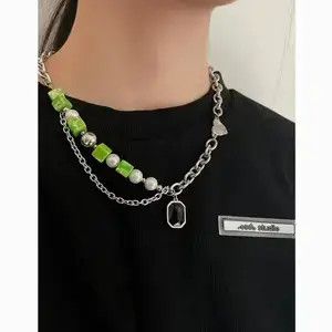 Other 💥Green Braded Gemstone Necklace Pendant Size ONE SIZE - 4 Thumbnail