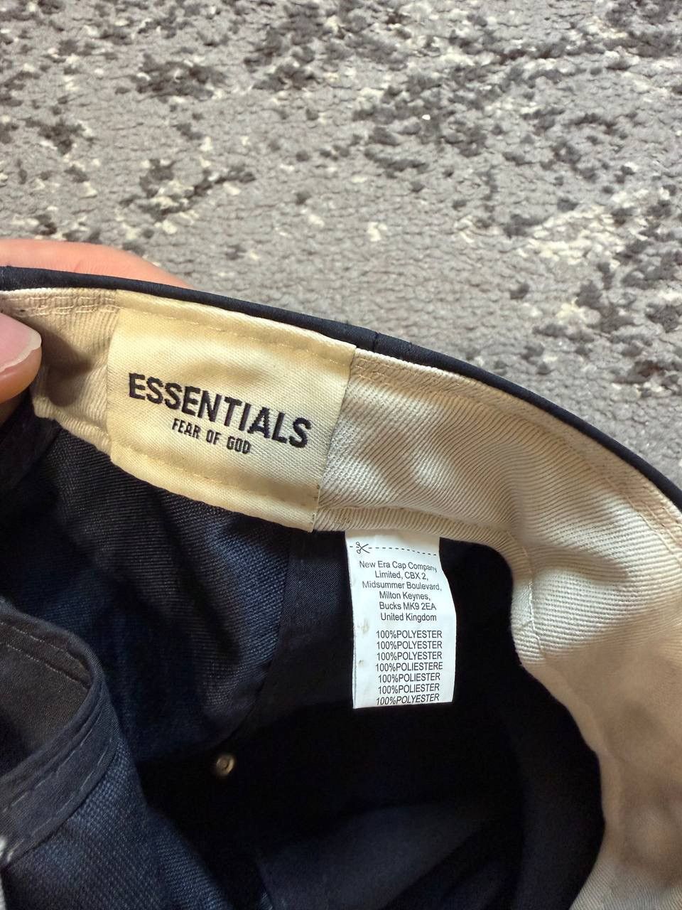 Fear of God × New Era New era FOG fear of god essentials RC 950 black cap A-Frame Size ONE SIZE - 9 Thumbnail