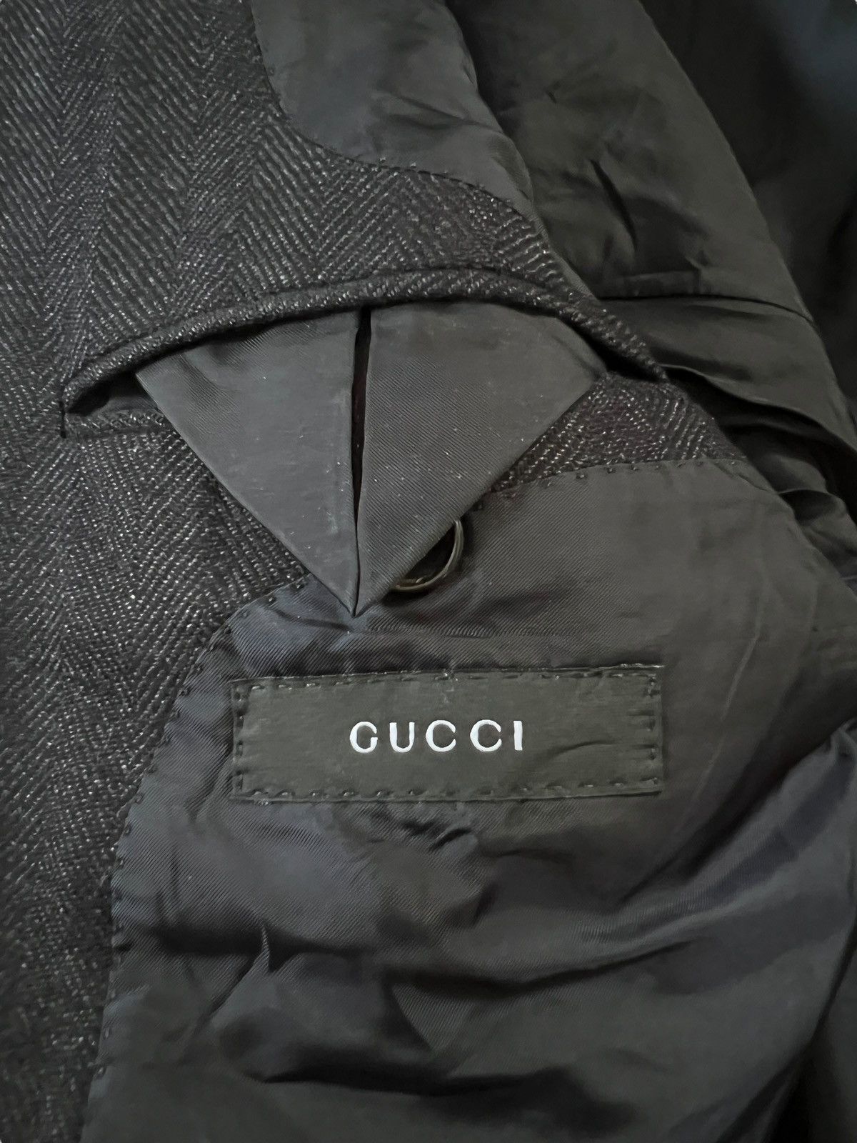 Gucci Gucci Mohair Herringbone Twill Blazer Size 50R - 11 Thumbnail