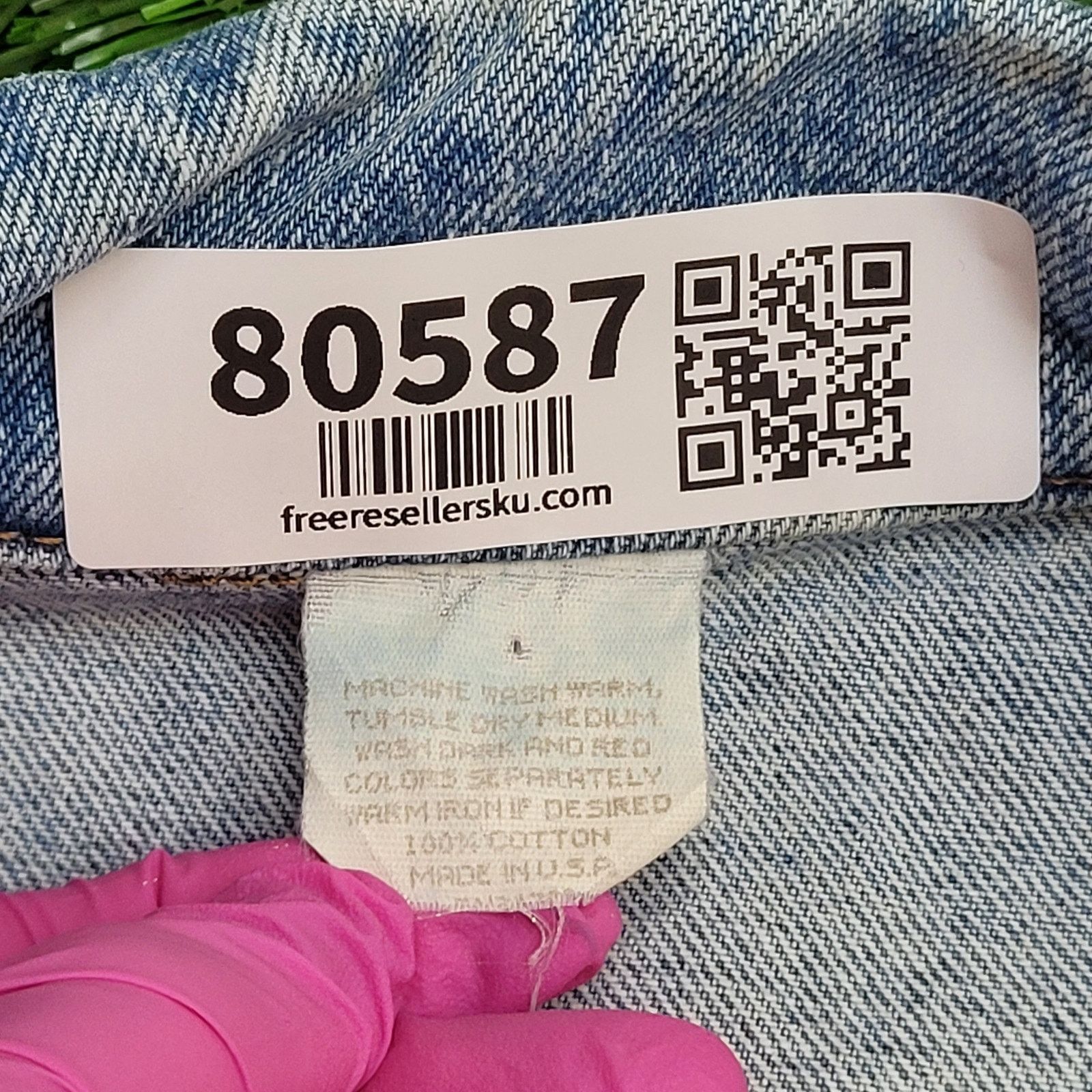Lee VTG 80s LEE Denim Cropped Jean Jacket Womens S/M 19x18 Faded Size M / US 6-8 / IT 42-44 - 10 Thumbnail