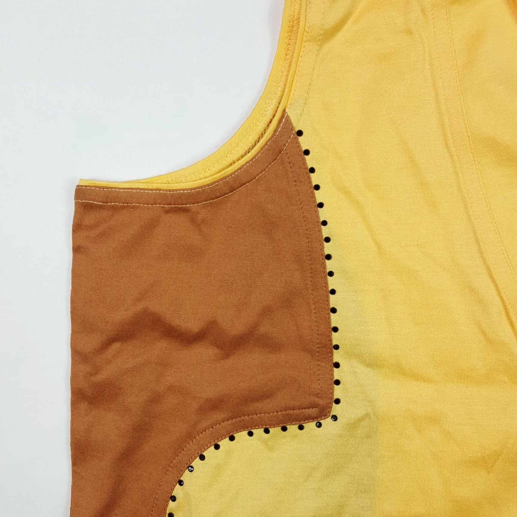 Vintage VINTAGE Jamie Sadock Women's Tank Top Sleeveless Yellow Polo Shirt Western Tennis Shirt Size S / US 4 / IT 40 - 3 Thumbnail