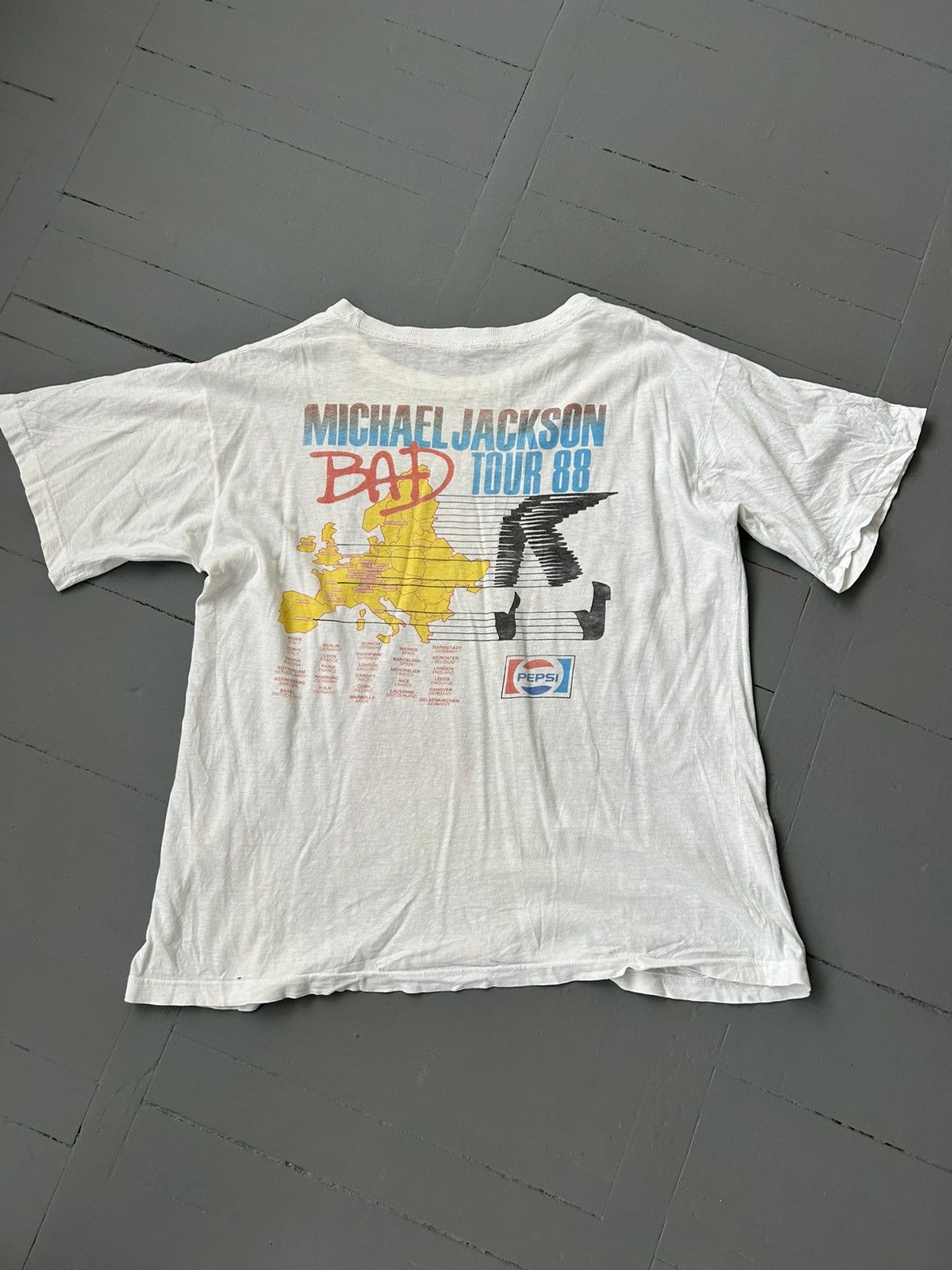Band Tees × Michael Jackson × Vintage Michael Jackson band tour 1988 T-shirt Size US M / EU 48-50 / 2 - 6 Thumbnail