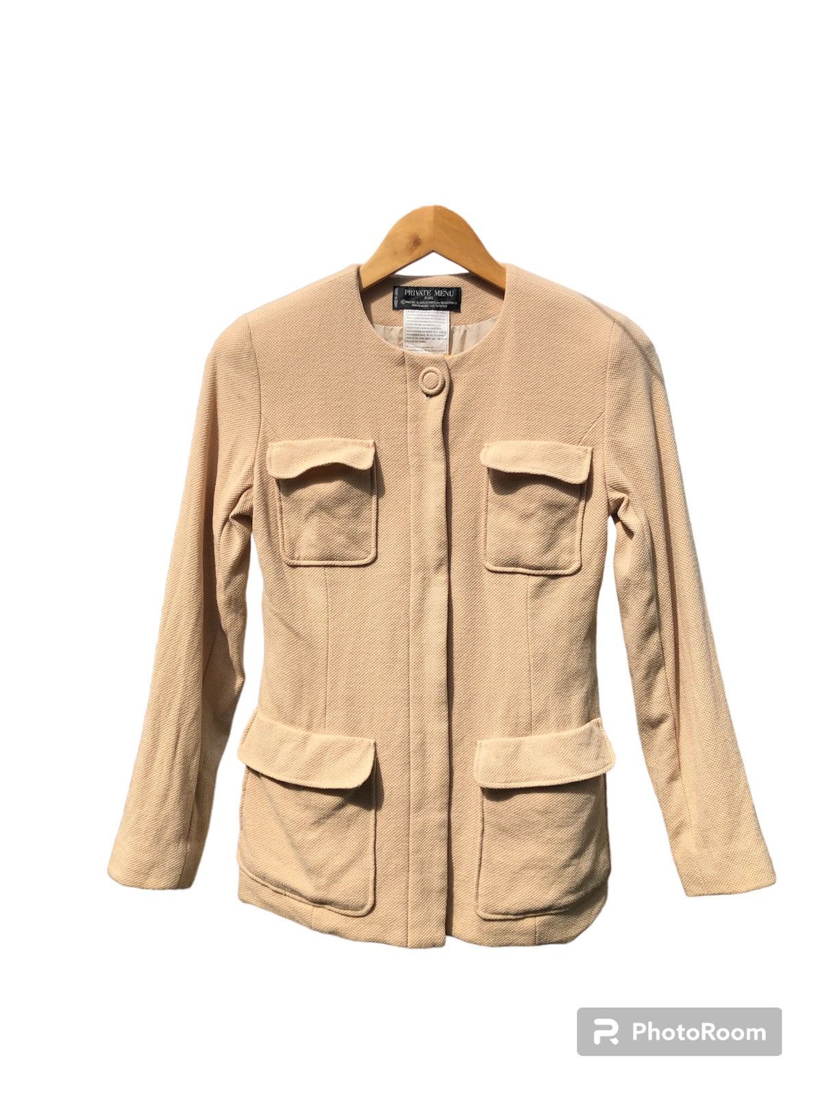 image of Vintage 1985 Private Menu Kobe Jacket in Beige, Women's (Size Small)