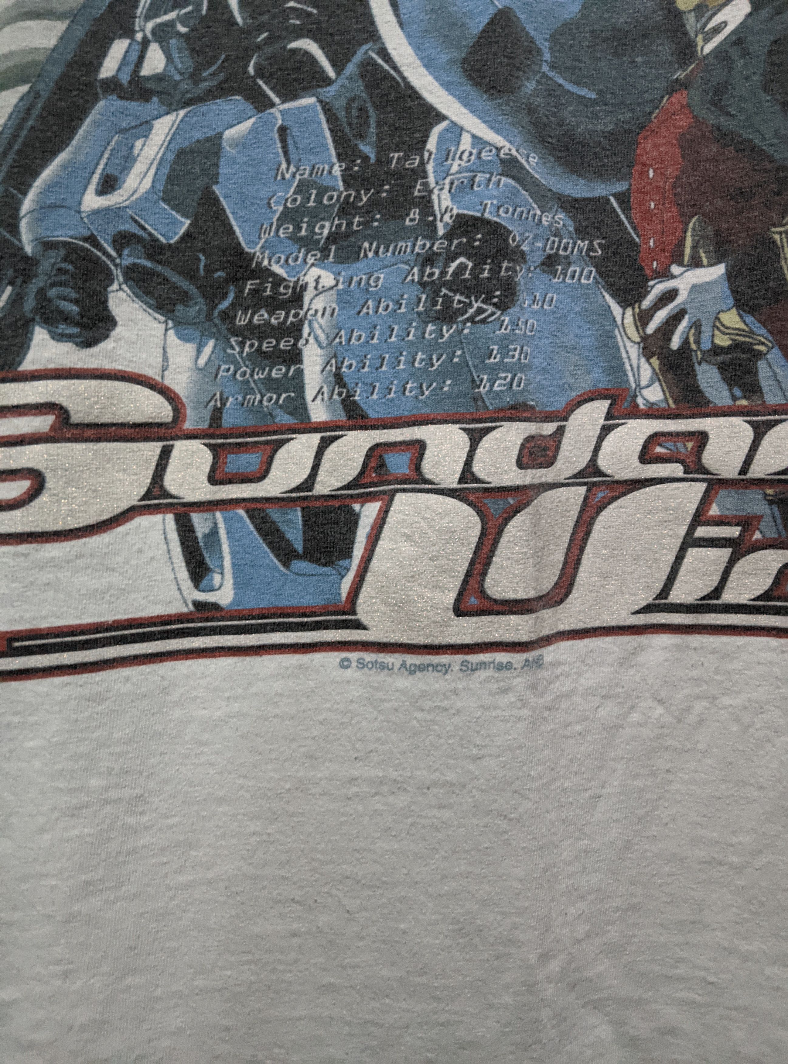 Vintage Vintage 2000s gundam wing zechs merquise t shirt Size US XL / EU 56 / 4 - 6 Thumbnail