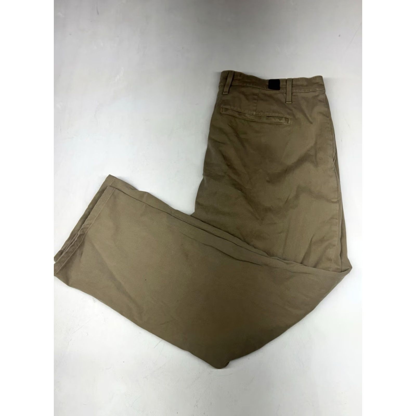 Vintage AG Adriano Goldschmied The Lux Khaki Pants Mens 36x28 Brown Tailored Trouser Size US 36 / EU 52 - 2 Thumbnail