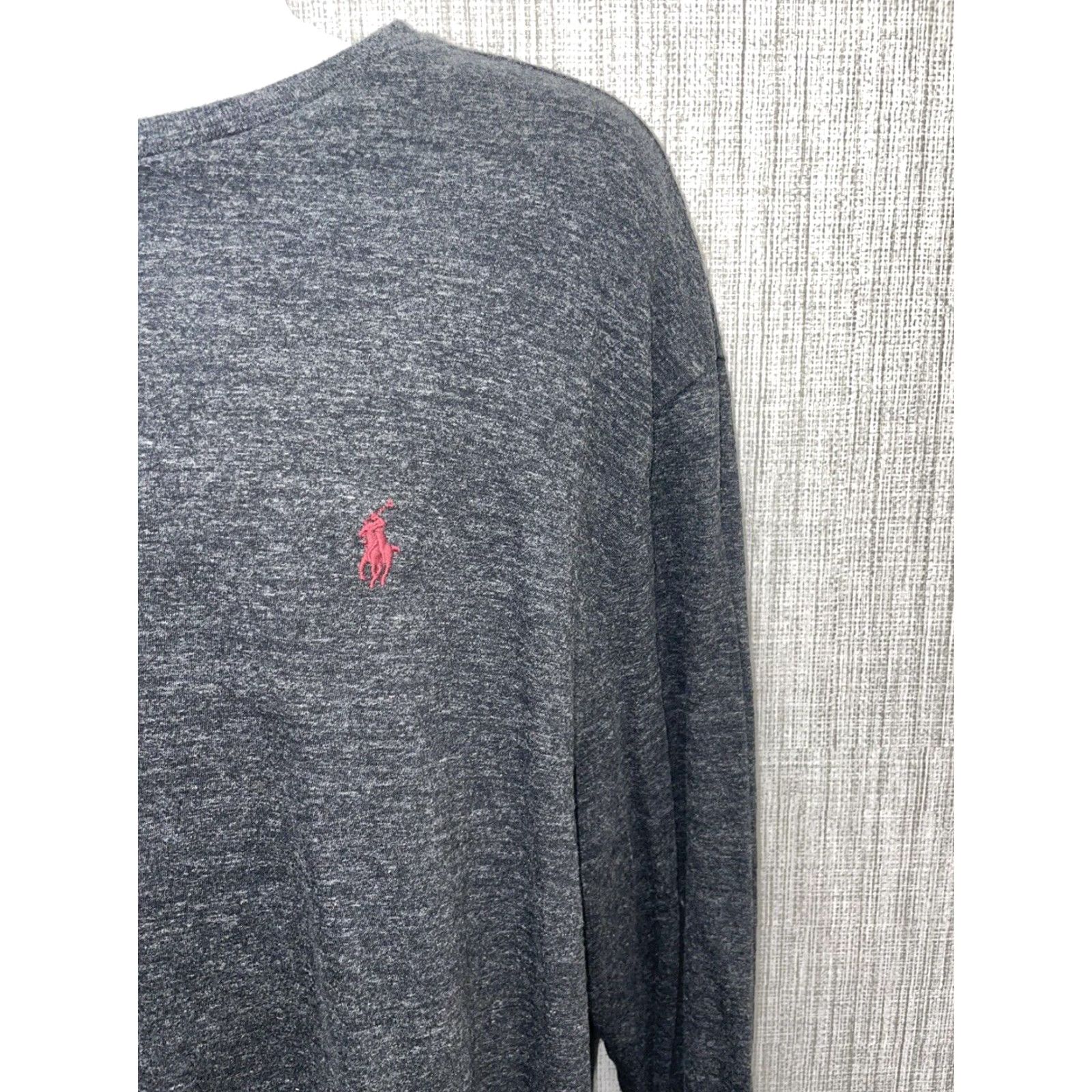 Polo Ralph Lauren VINTAGE Polo Ralph Lauren Mens Long Sleeve Shirt 2XL Grey Classic Fit Button-Up Size US XXL / EU 58 / 5 - 3 Thumbnail