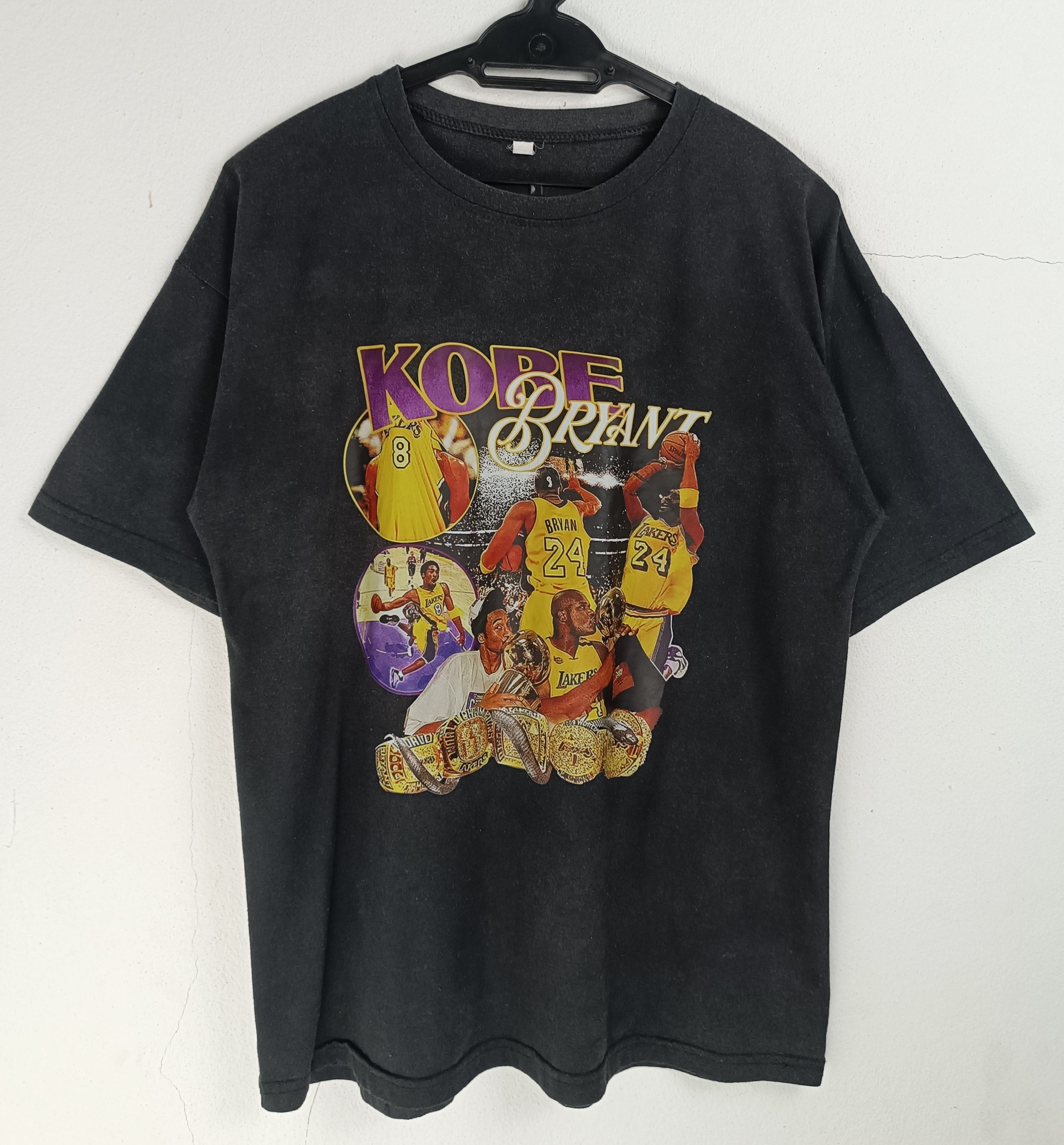 NBA VINTAGE KOBE BRYANT LAKERS RIP FADED TEE SHAQ LEBRON Size US M / EU 48-50 / 2 - 3 Thumbnail