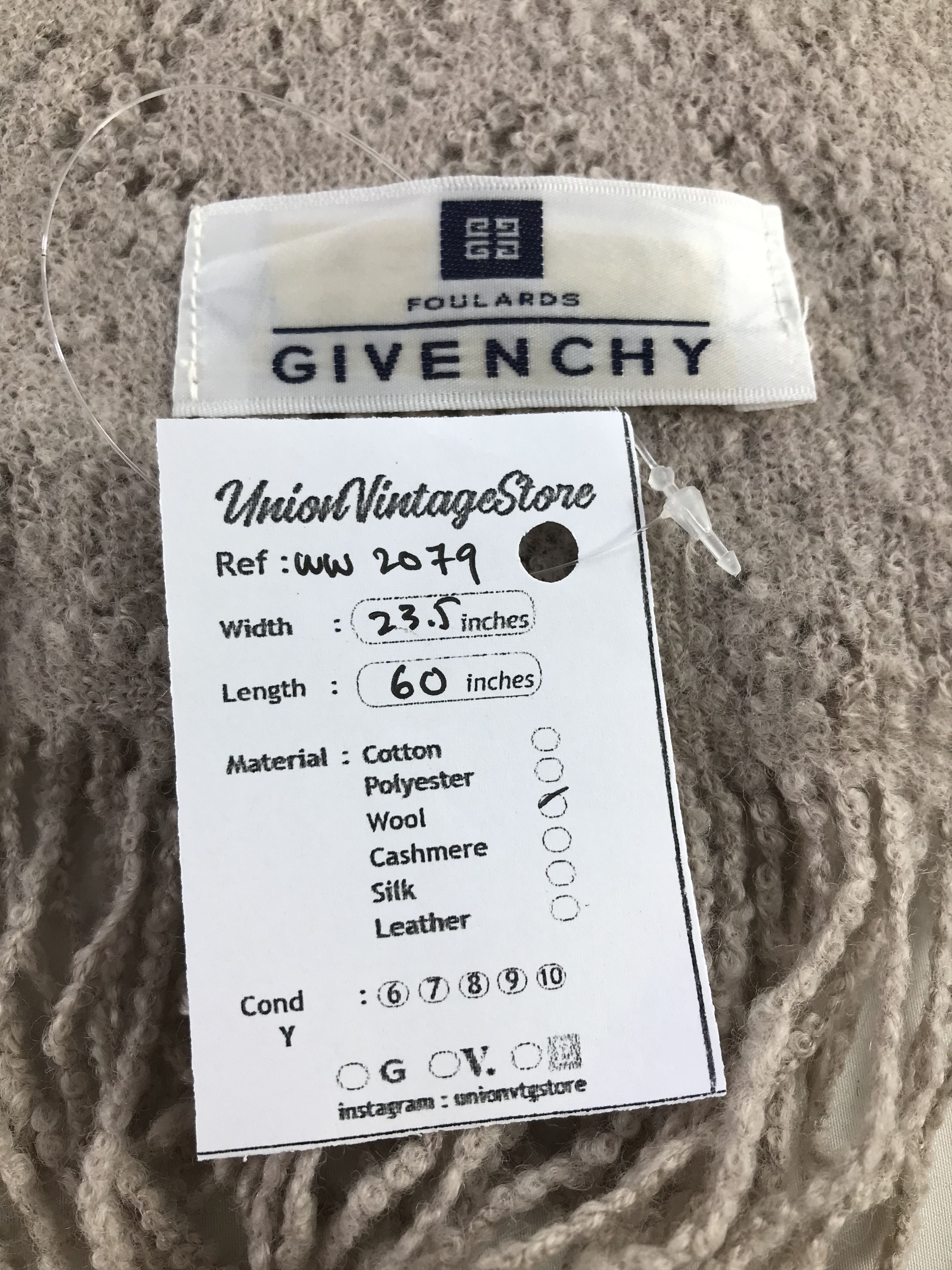Vintage Givenchy Scarf / Muffler / Neckwear - WW2079 Size ONE SIZE - 4 Thumbnail