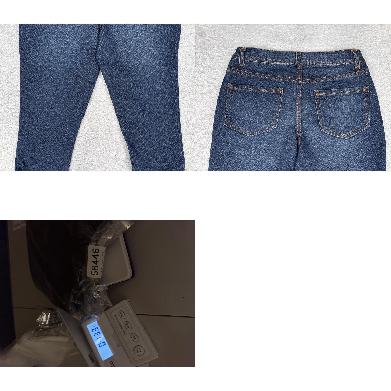 Faded Glory Faded Glory Womens Capri Jeans Blue Medium Wash Low Rise Cuffed Stretch 28x20 6 Regular 5-Pocket Denim Slim Fit Sh Size 28" / US 6 / IT 42 - 10 Thumbnail