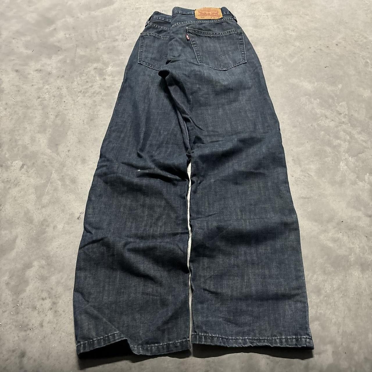 Levi's Crazy Vintage Y2K/2000s Grunge Levi’s Dark Wash Denim Jeans! Size US 31 - 4 Thumbnail