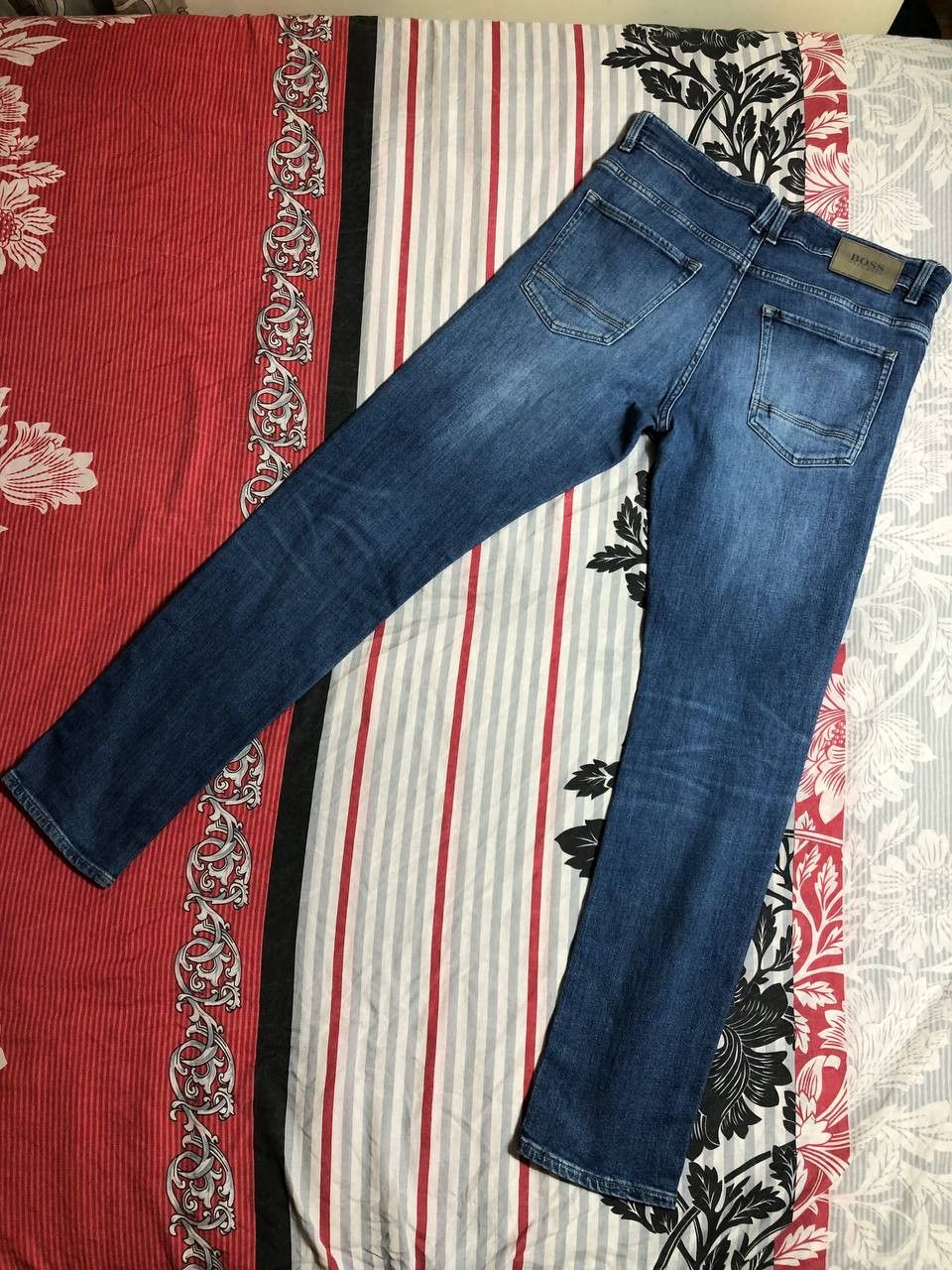 Hugo Boss × Japanese Brand Crazy Crash Dirty Baggy Faded Jean Japan Avant Garde Style Size US 32 / EU 48 - 12 Thumbnail