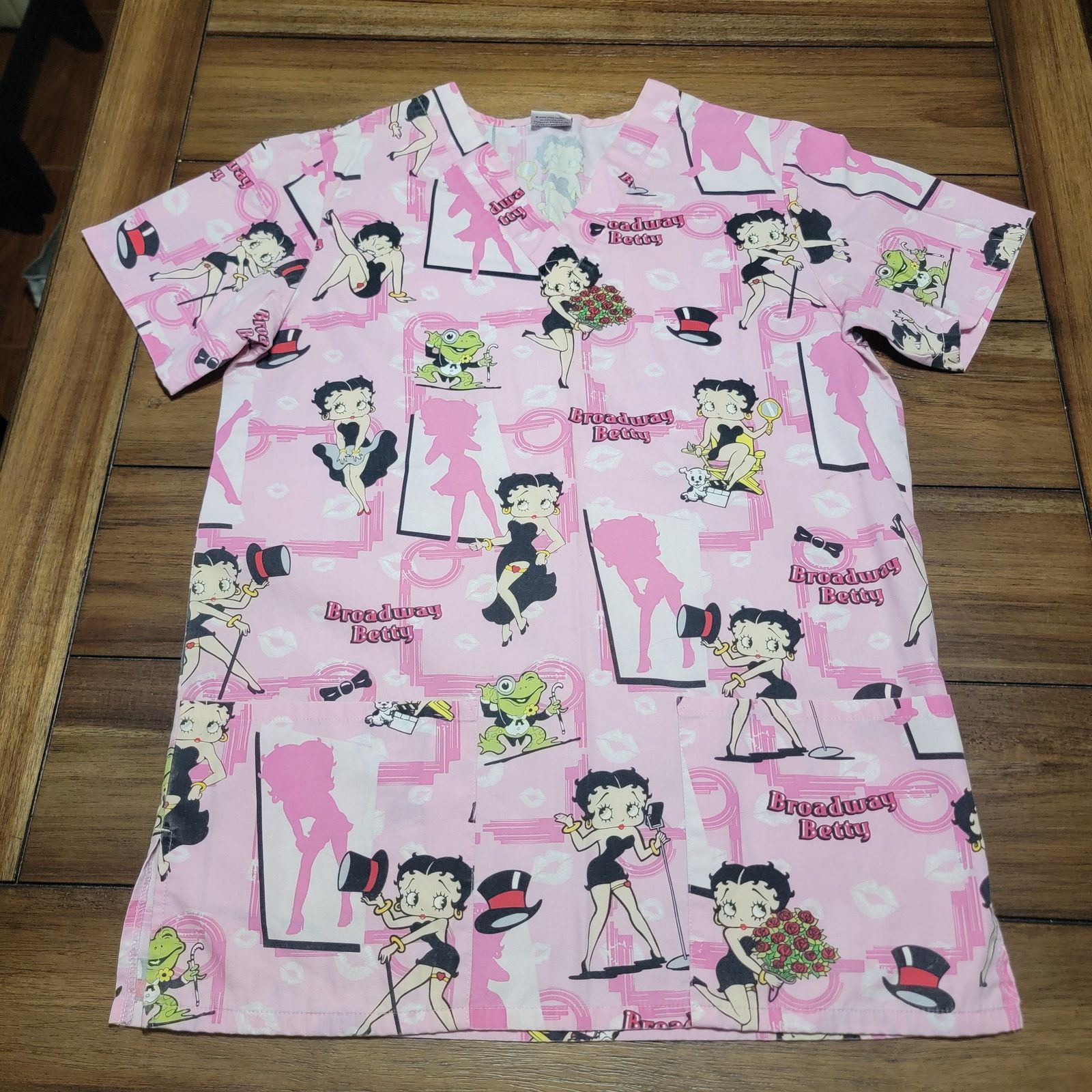 Other Betty Boop Scrub Top "Broadway Betty" - Size Small Size S / US 4 / IT 40 - 1 Thumbnail