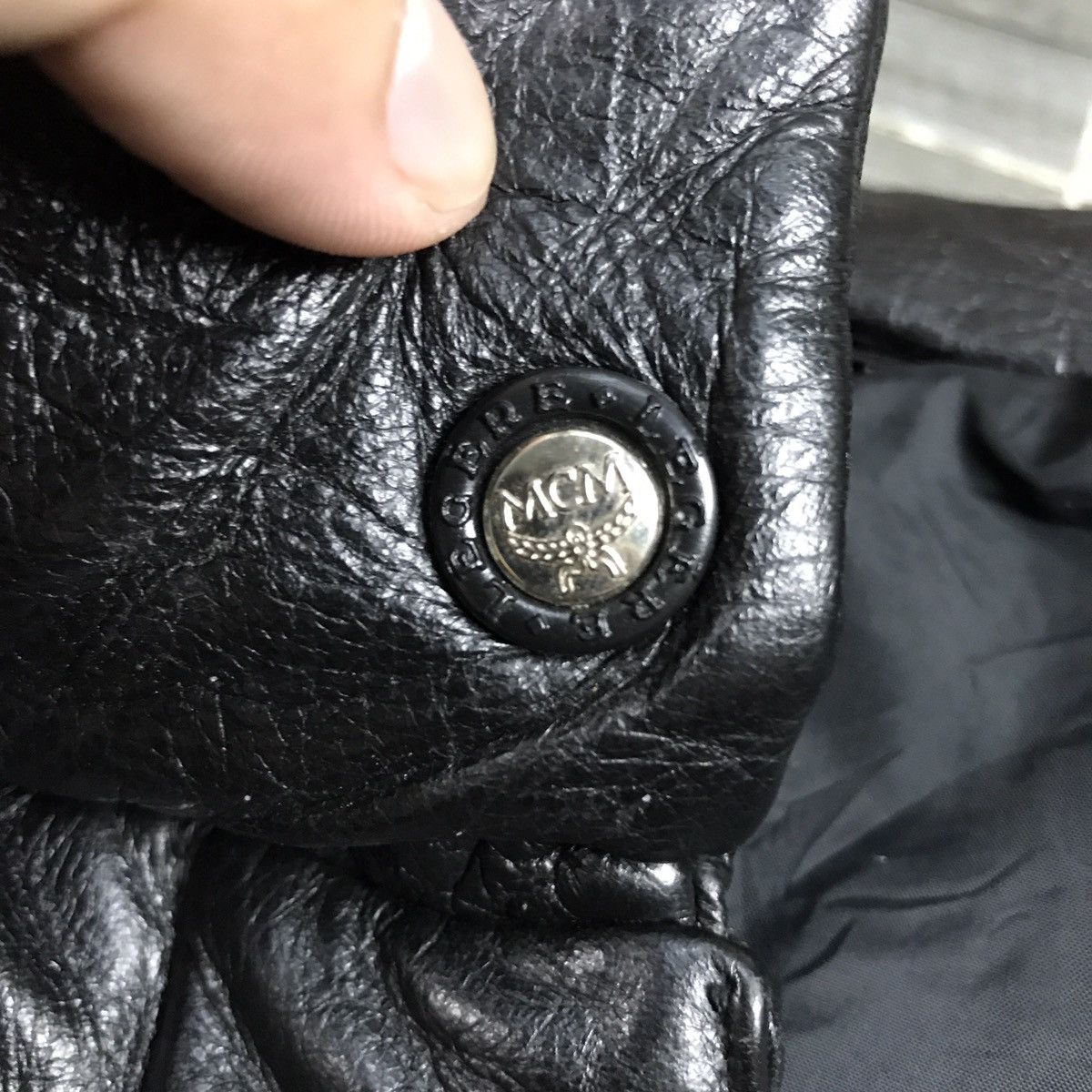 LEGERE MCM LEATHER JACKET PUFFER DOWN JACKET