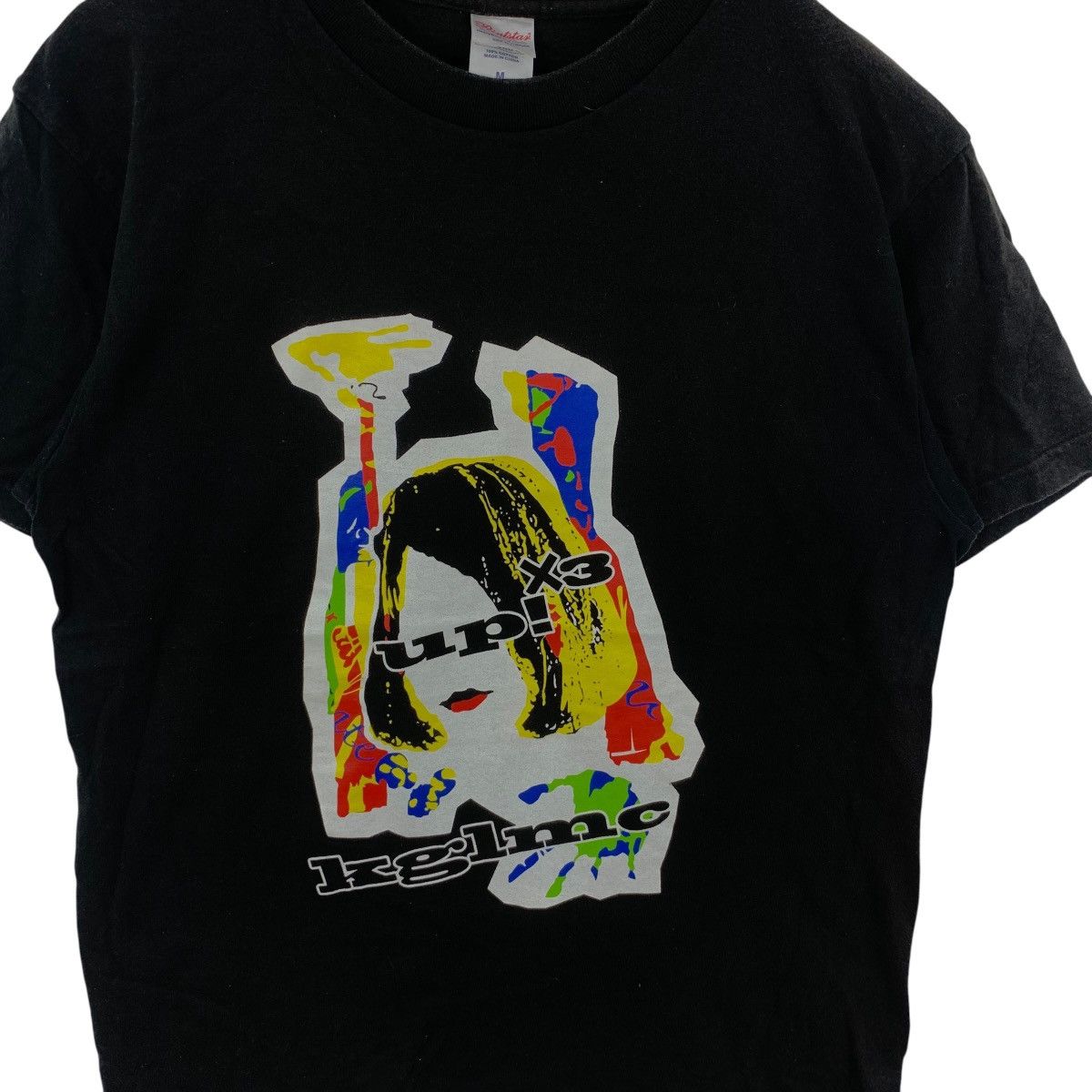 Vintage Vintage U.P.E X3 Pop Art Graphic T-Shirt Face Print Black Size US M / EU 48-50 / 2 - 5 Thumbnail