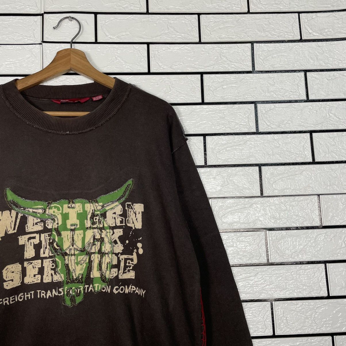Zara Western Truck Service Crewneck Sweatshirt Size US L / EU 52-54 / 3 - 5 Thumbnail