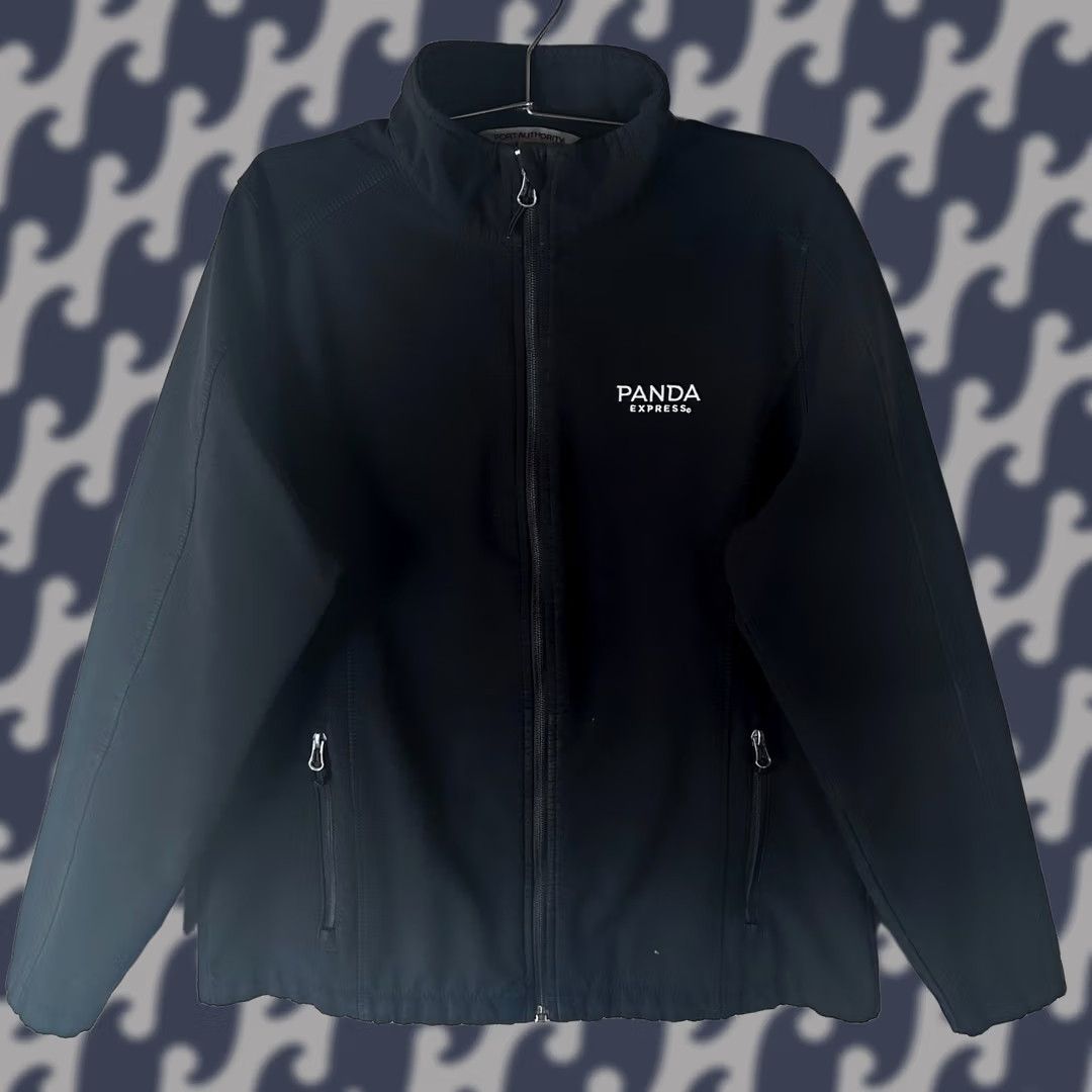 Port Authority Port Authority Womens Large Black Softshell Jacket Full Zip Fleece Panda Express Size L / US 10 / IT 46 - 1 Thumbnail