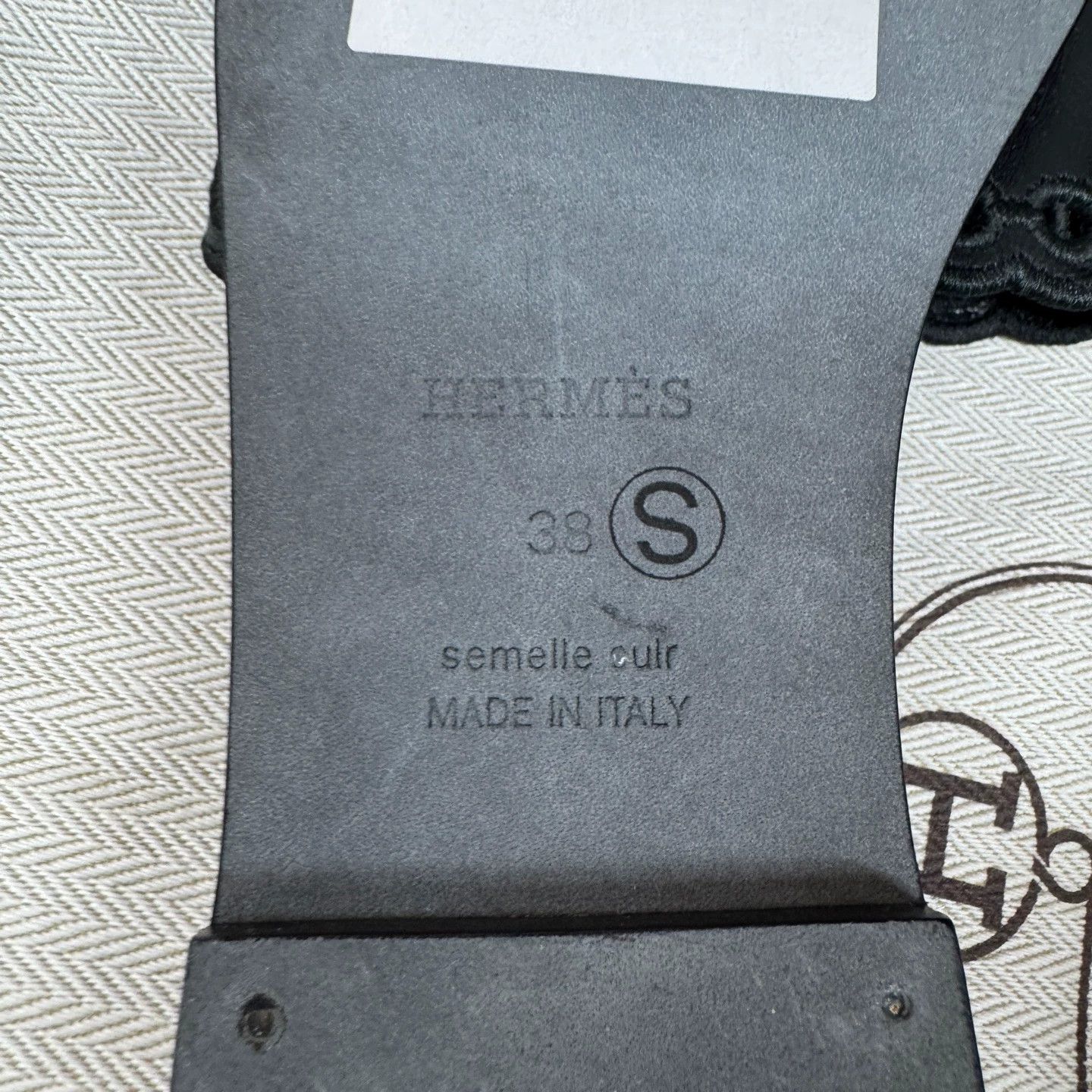 Hermes HERMES Cutout Slippers 38 EU New Size US 7.5 / IT 37.5 - 6 Thumbnail