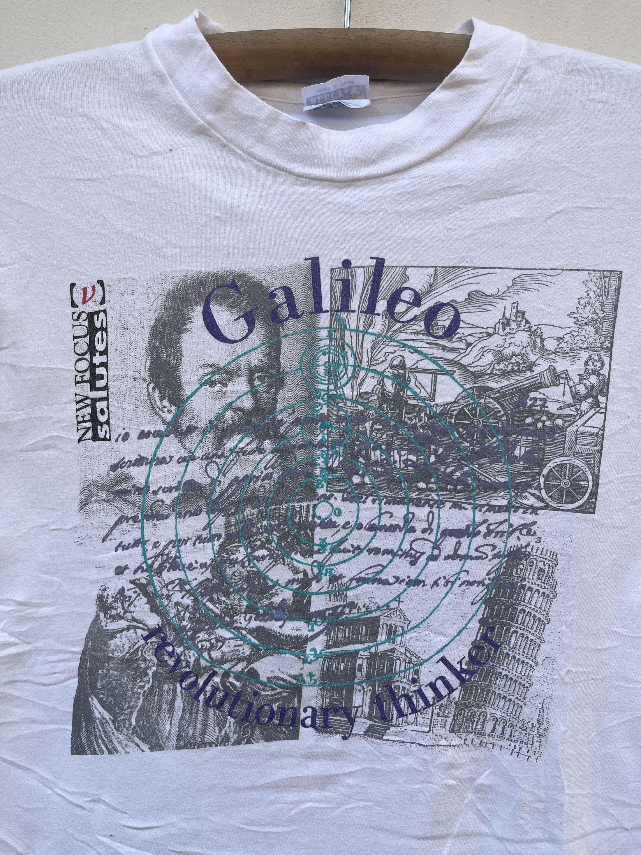 Arts & Science × Sci-Fi Fantasy Vintage Galelio Philoshoper Astronomer Mathematician Size US M / EU 48-50 / 2 - 2 Thumbnail