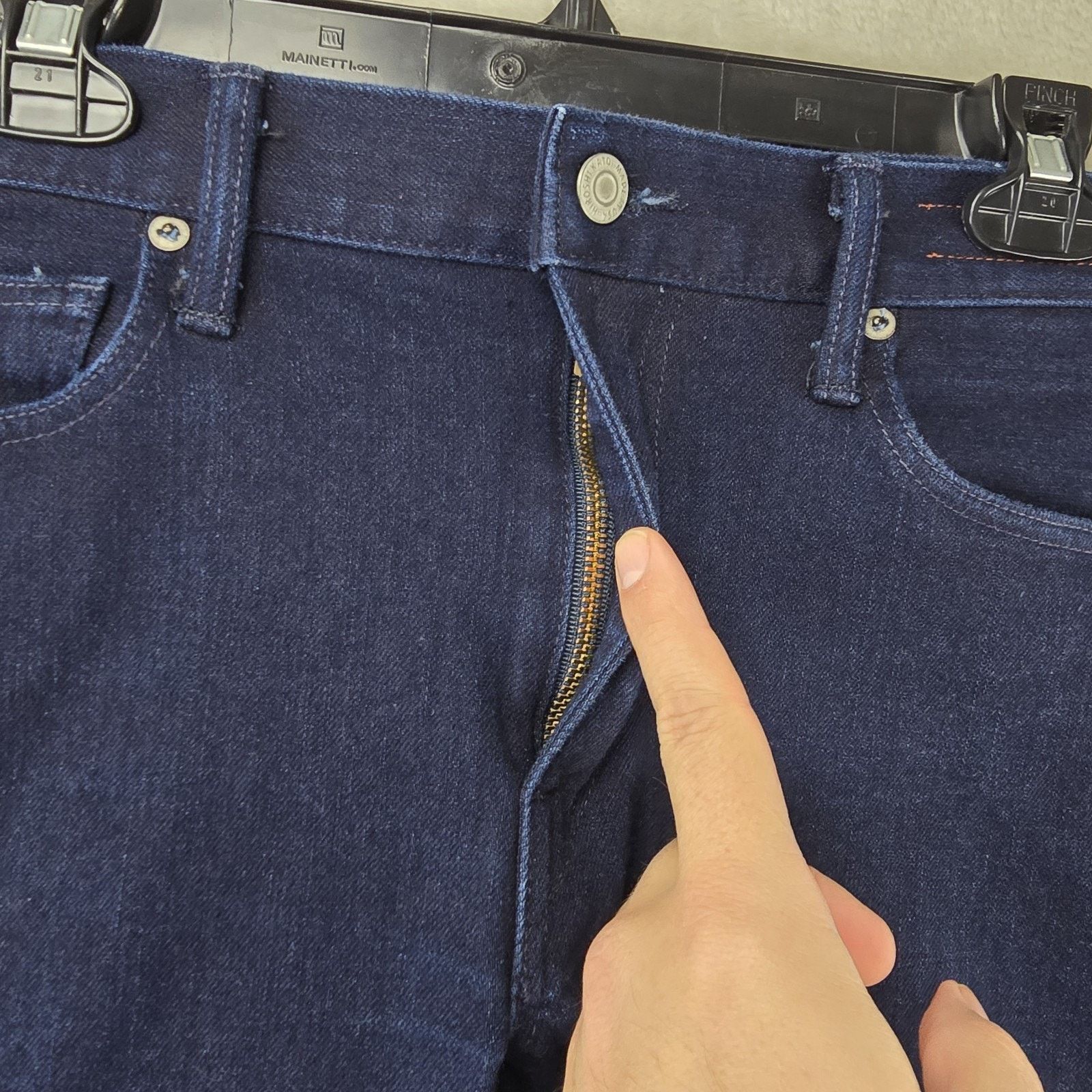 KATO Hiroshi Kato Jeans 33x29 Blue The Pen Slim Selvedge Denim Size US 33 - 3 Thumbnail