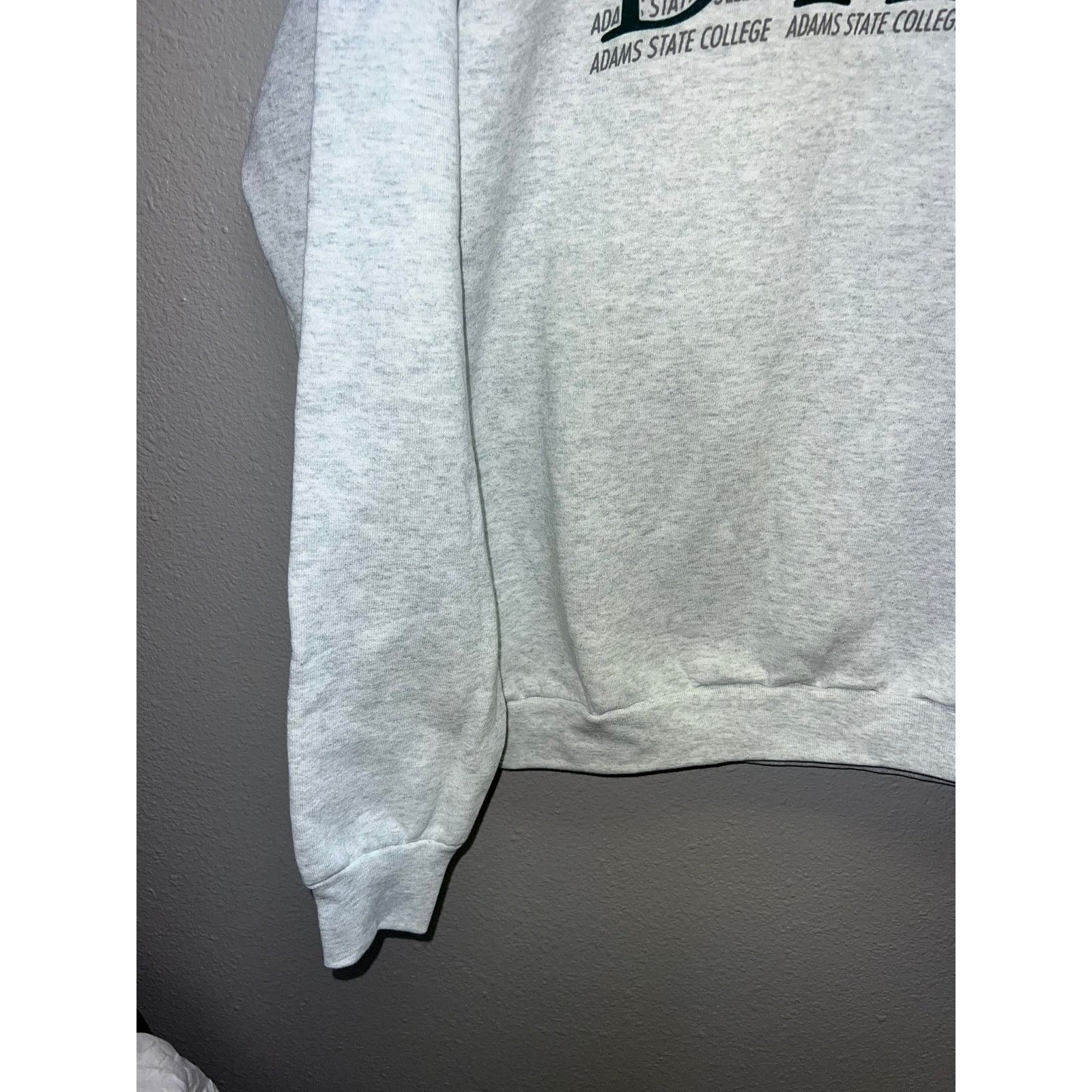 Fruit Of The Loom Vintage Adams State College Sweatshirt Crewneck Dad Gray 2XL Size US XXL / EU 58 / 5 - 5 Thumbnail
