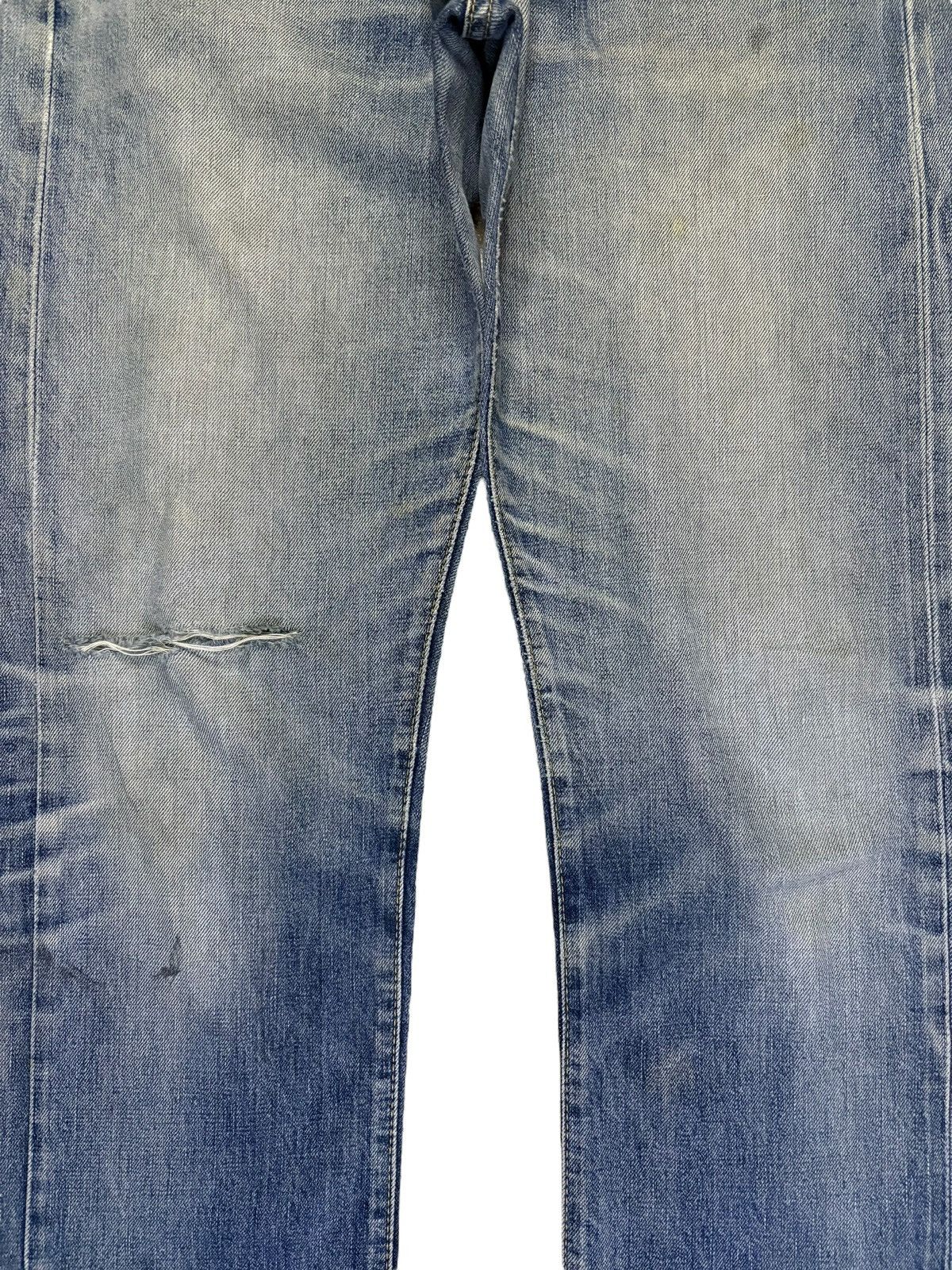 Edwin × Japanese Brand Vintage Japanese Edwin 505 Selvedge Mud Wash Distress Jeans Size US 31 - 6 Thumbnail