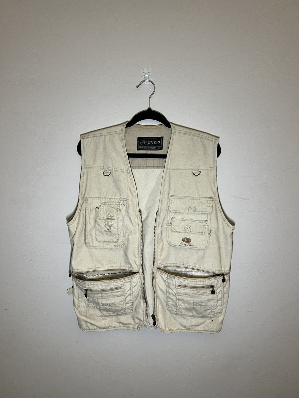 Vintage JinTao Beige Fishing Vest Size US M / EU 48-50 / 2 - 1 Thumbnail