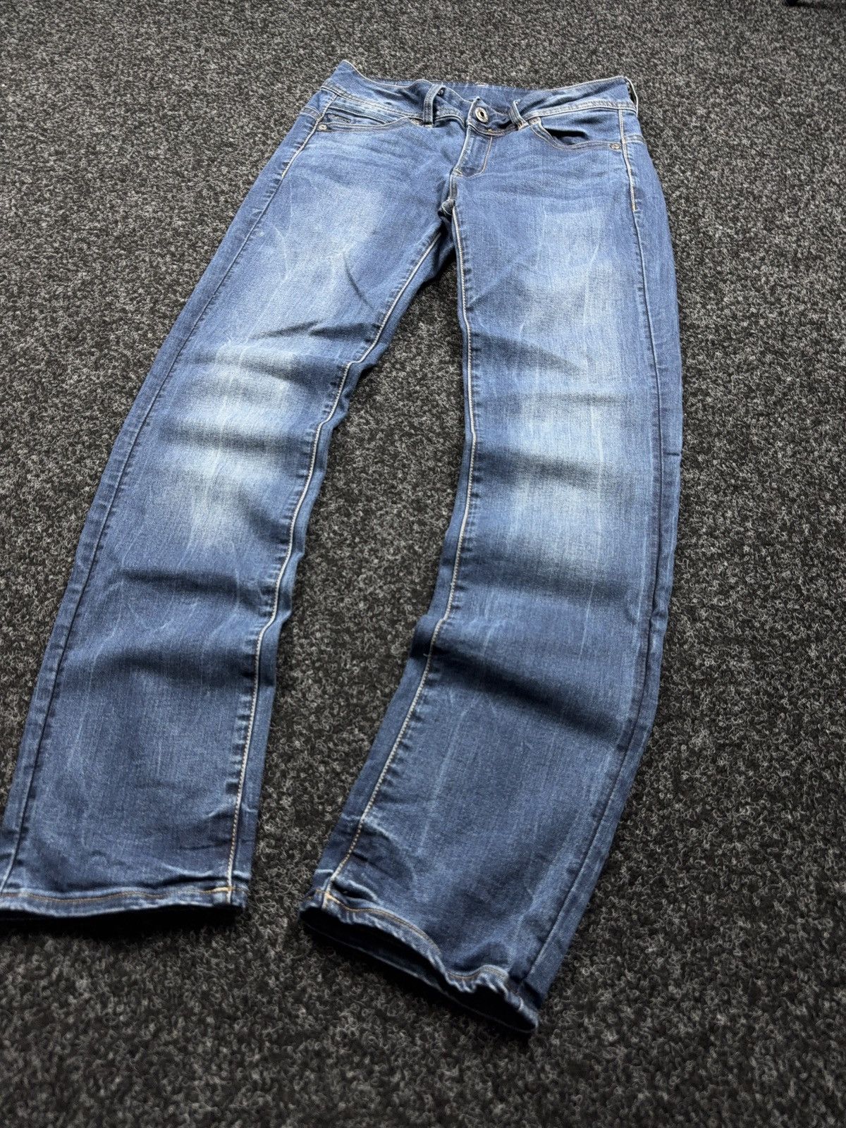 G-Star 00s Y2K G-Star RAW Midge Straight Punk Rock Dark Wash Jeans Size 30" / US 8 / IT 44 - 3 Thumbnail