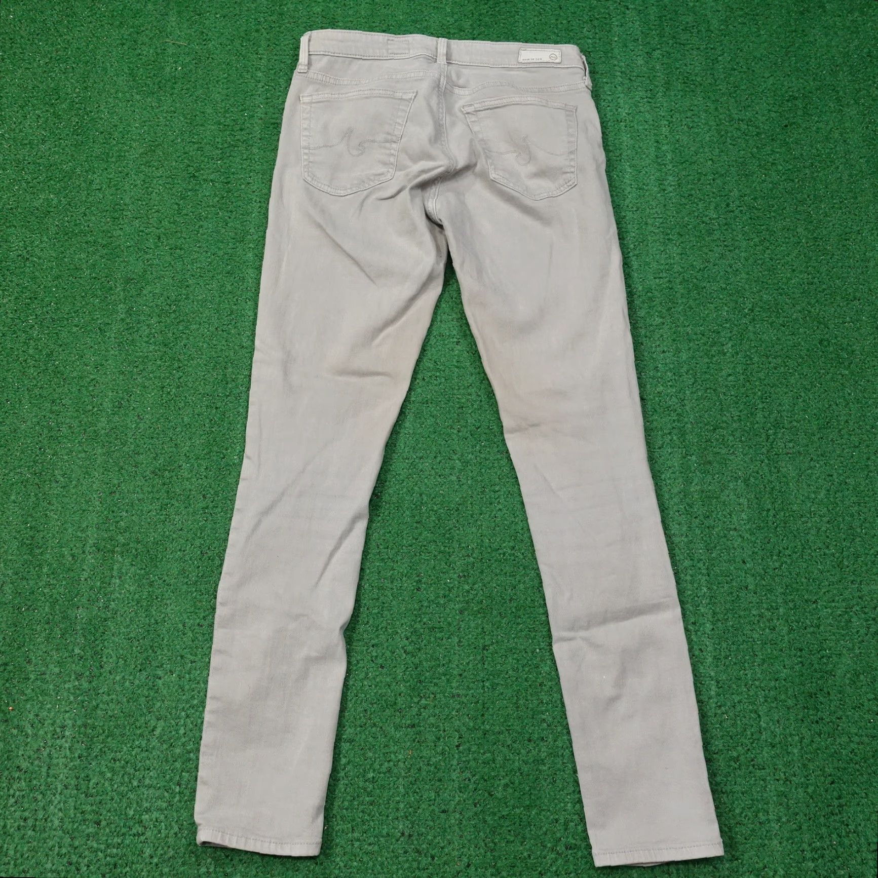 Vintage Adriano Goldschmied Women's Gray Skinny Jeans - Size 26 Regular Denim Pants Fall Summer Season Size 26" / US 2 / IT 38 - 7 Thumbnail