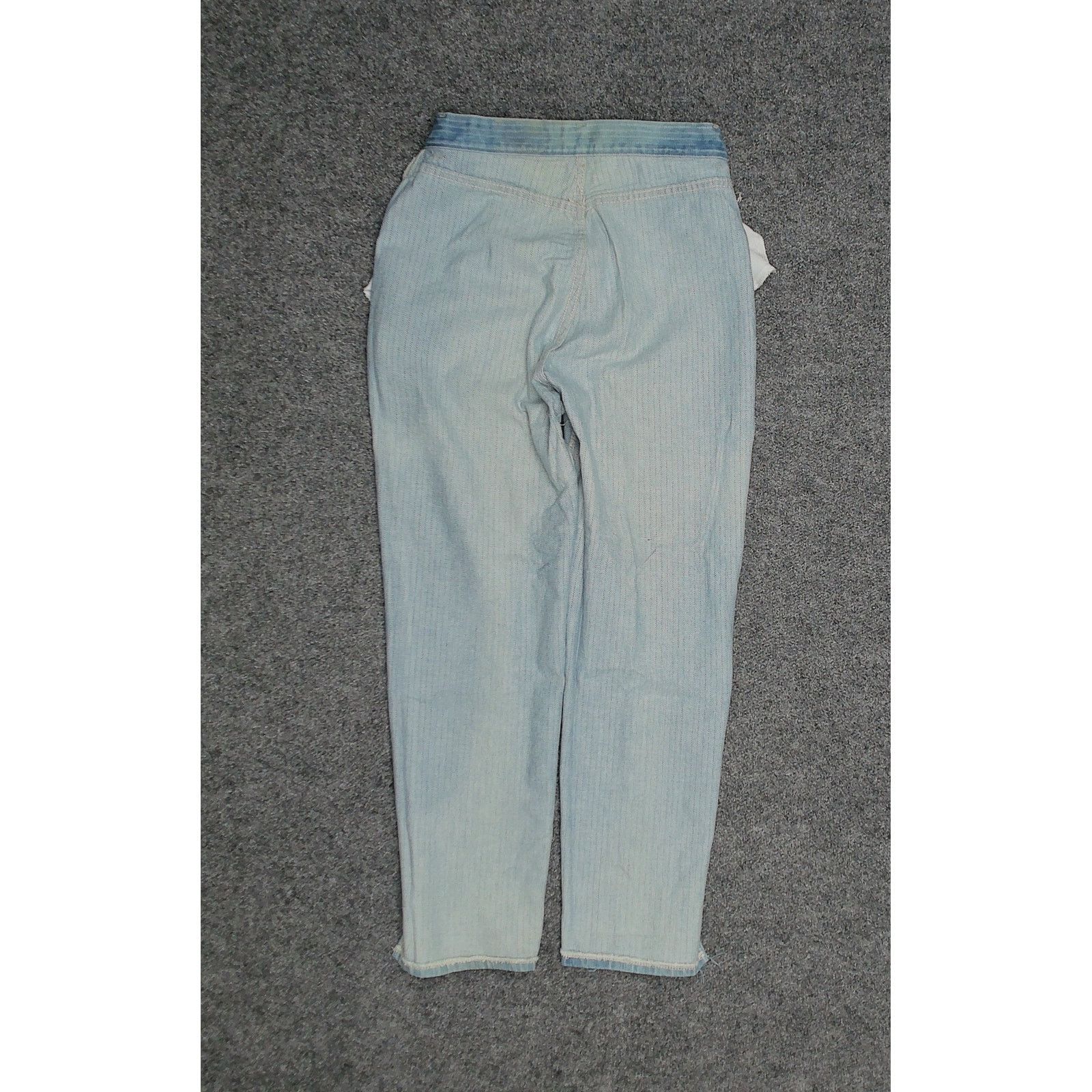 Lee Vintage 1970s Lee Riders Pinstripe Bareback High Rise Denim Size 30" / US 8 / IT 44 - 6 Thumbnail